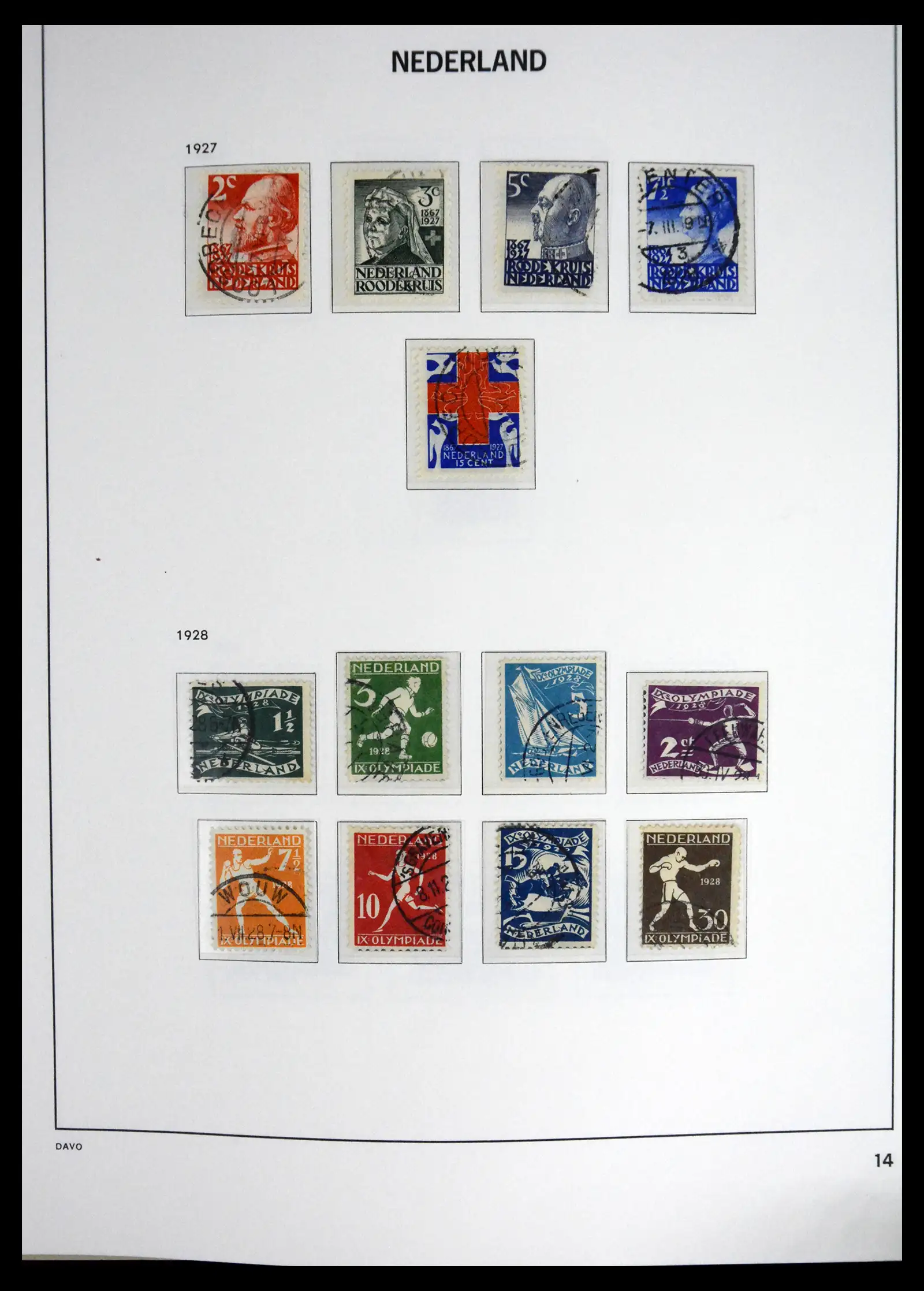 41625 0014 - Stamp collection 41625 Netherlands complete 1852-1949.