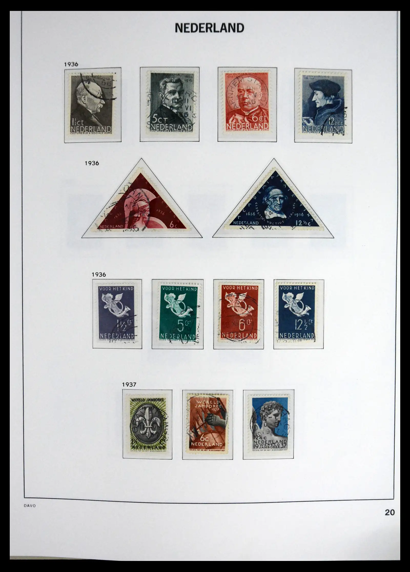 41625 0020 - Stamp collection 41625 Netherlands complete 1852-1949.