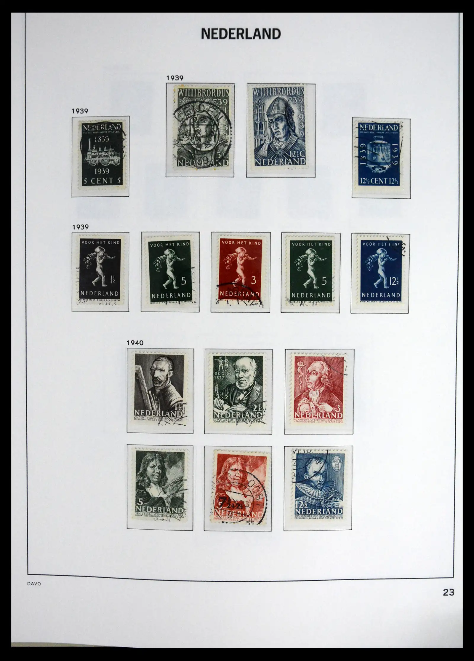 41625 0023 - Stamp collection 41625 Netherlands complete 1852-1949.
