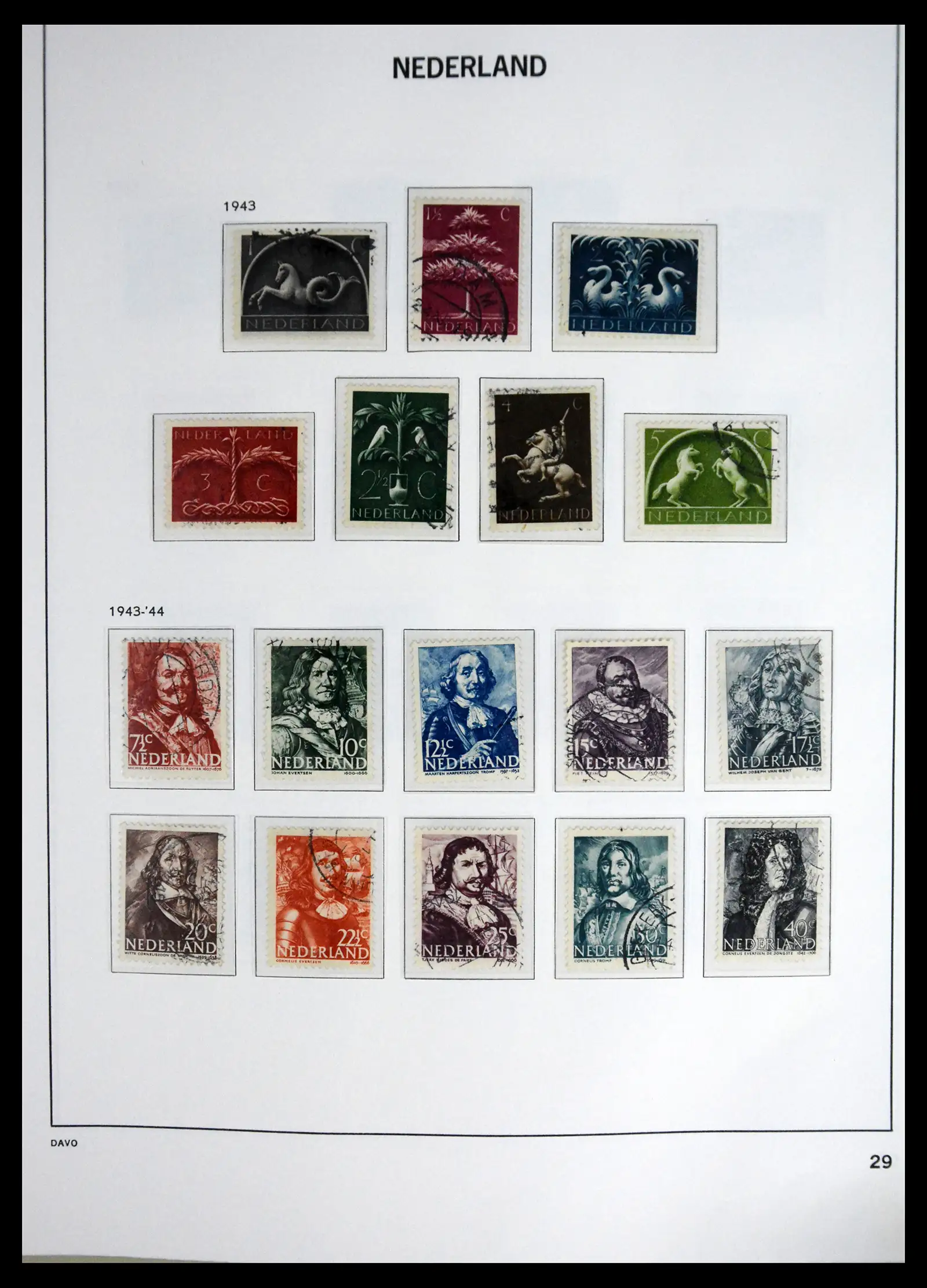 41625 0029 - Stamp collection 41625 Netherlands complete 1852-1949.