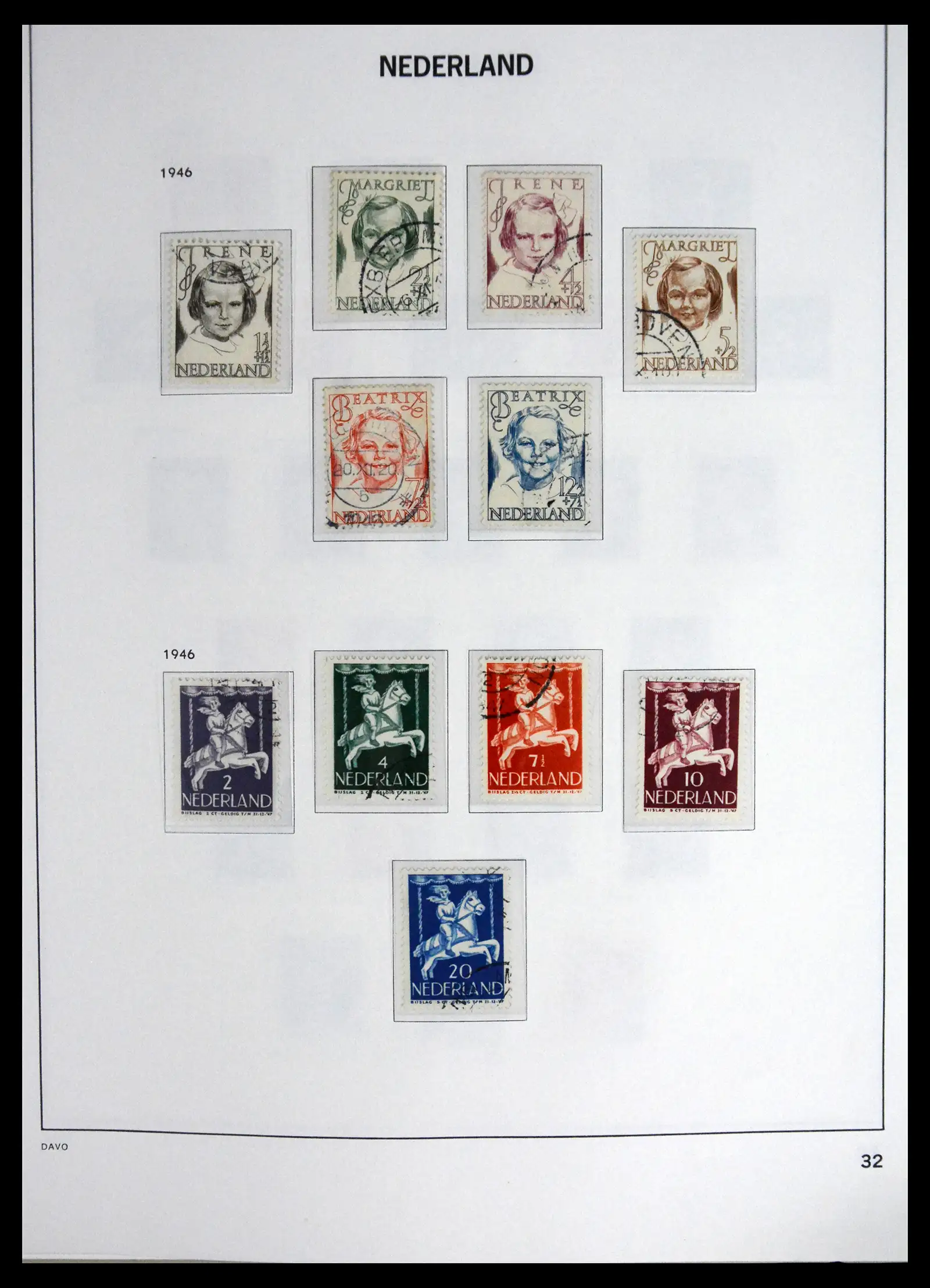 41625 0032 - Stamp collection 41625 Netherlands complete 1852-1949.