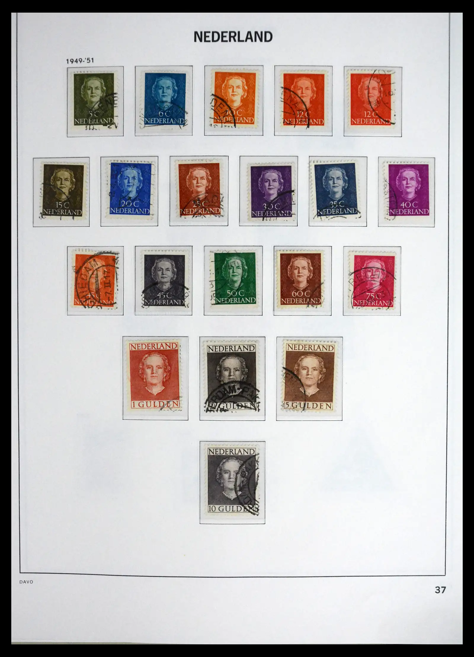 41625 0037 - Stamp collection 41625 Netherlands complete 1852-1949.