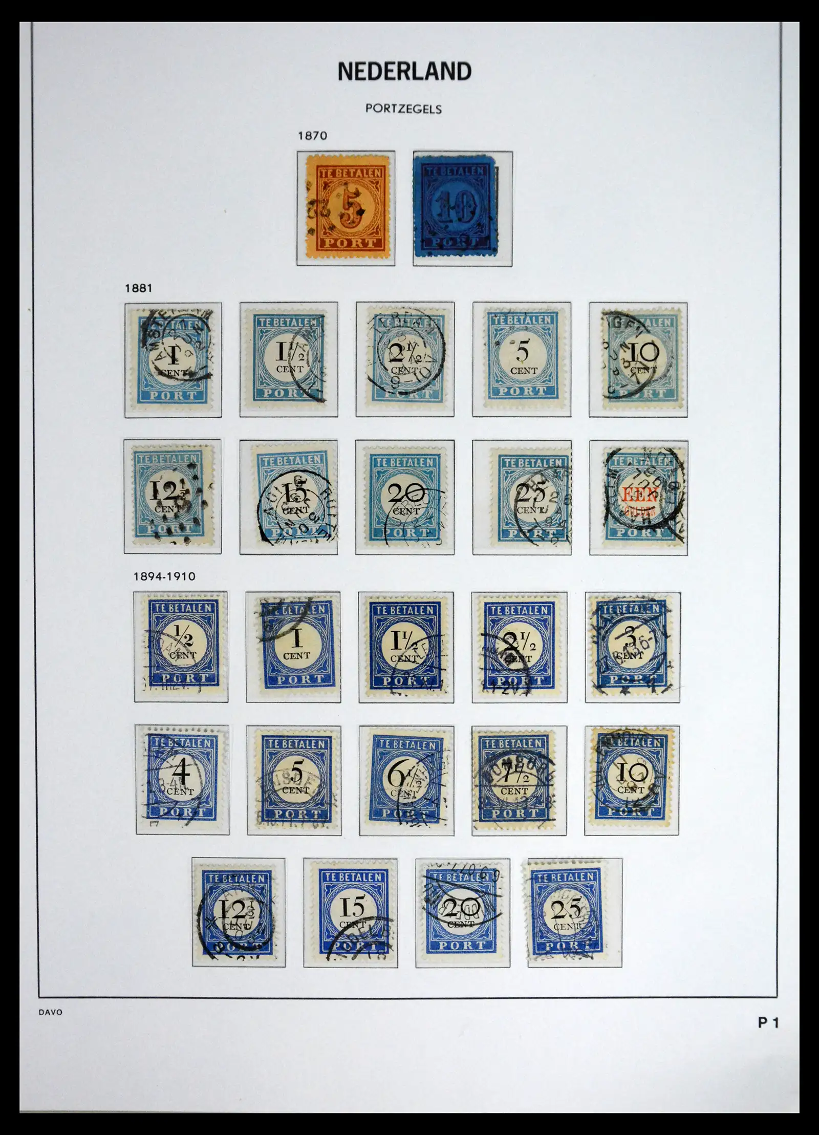 41625 0048 - Stamp collection 41625 Netherlands complete 1852-1949.