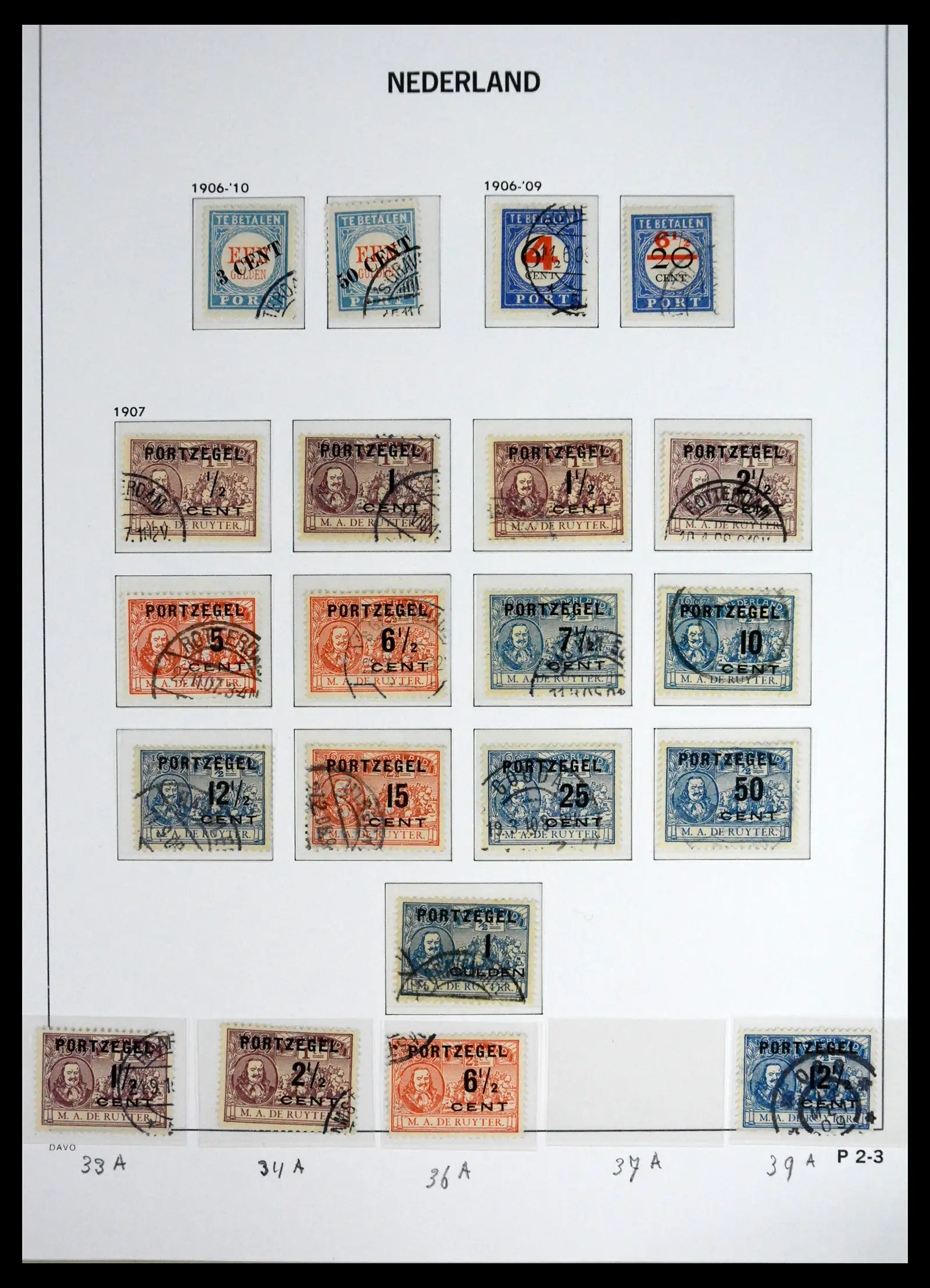 41625 0049 - Stamp collection 41625 Netherlands complete 1852-1949.