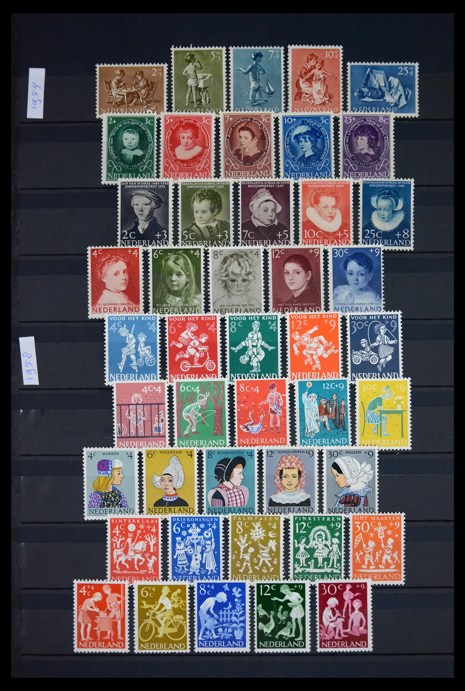 41627 0004 - Stamp collection 41627 Netherlands Child & Summer 1924-2001.
