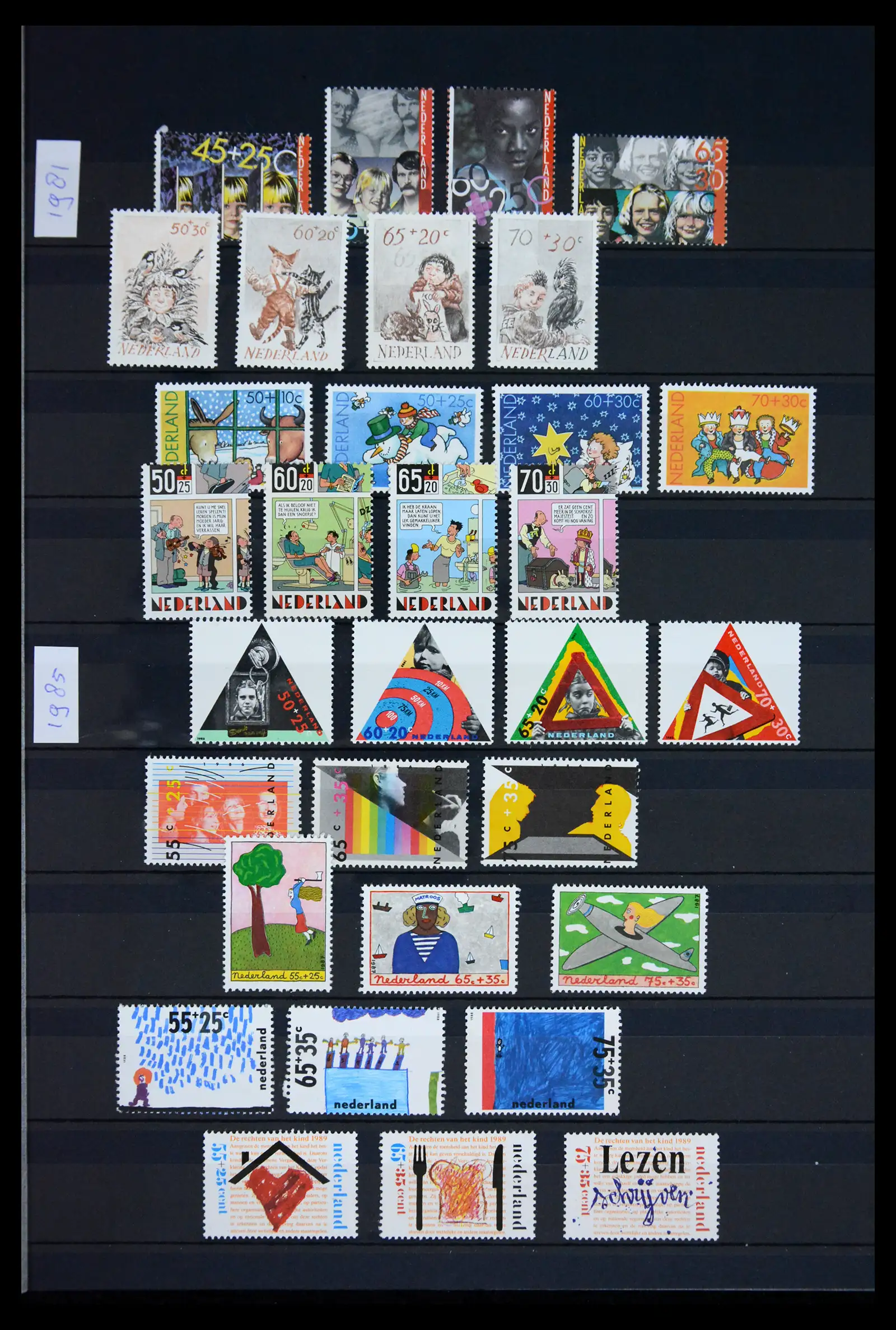 41627 0007 - Stamp collection 41627 Netherlands Child & Summer 1924-2001.