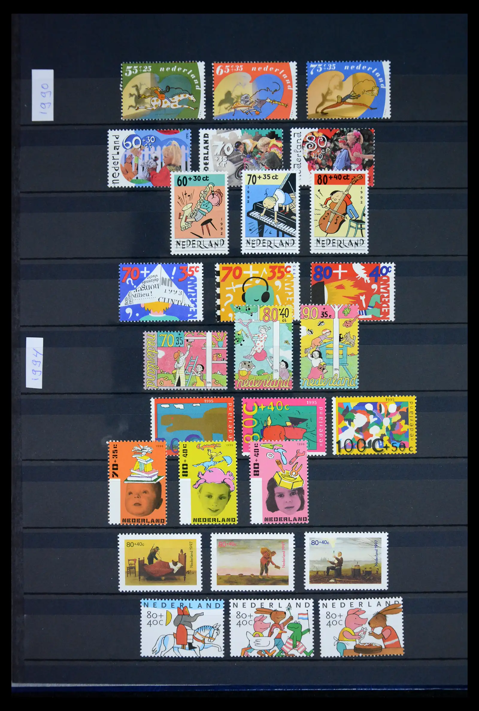 41627 0008 - Stamp collection 41627 Netherlands Child & Summer 1924-2001.