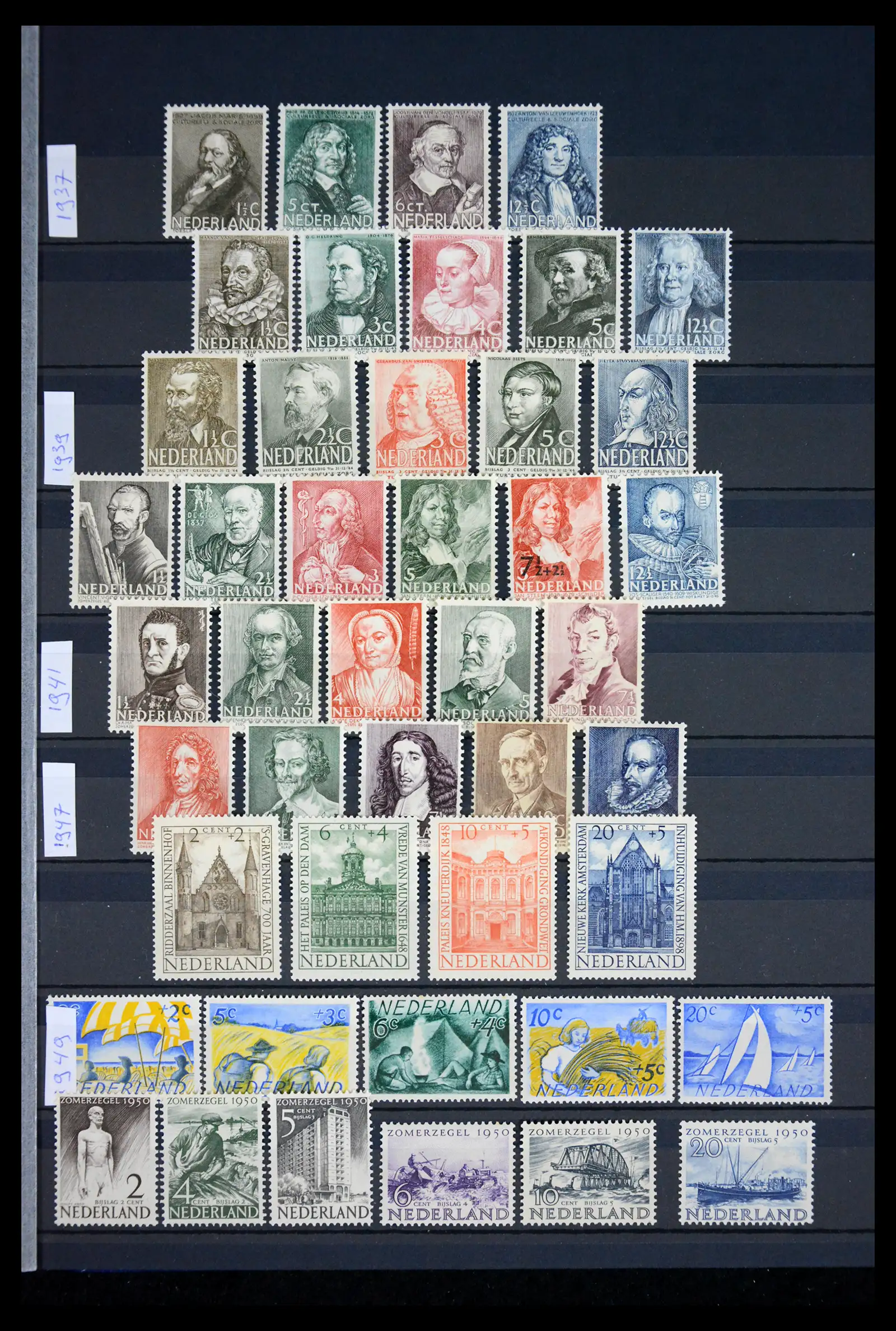 41627 0011 - Stamp collection 41627 Netherlands Child & Summer 1924-2001.