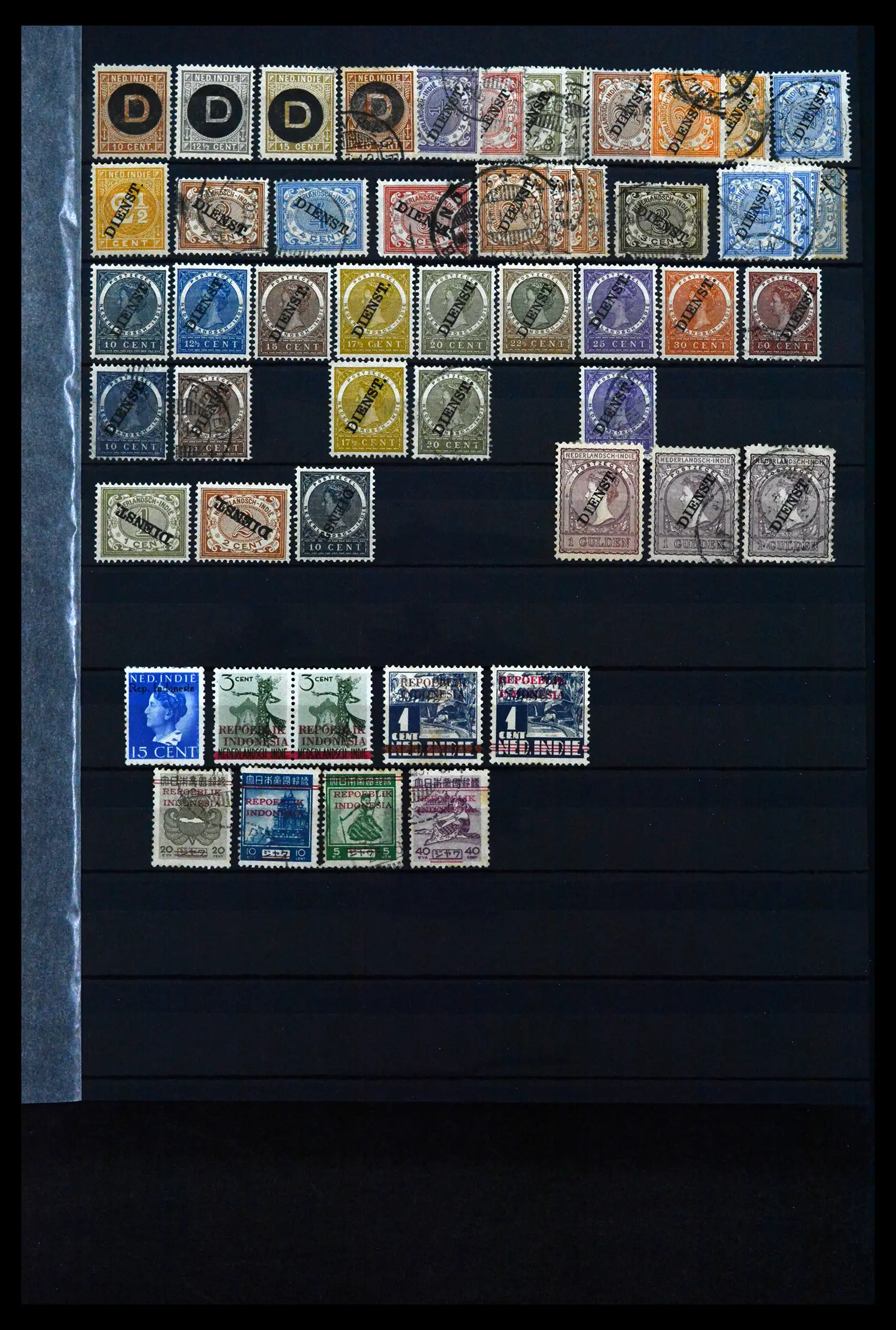 41628 0010 - Postzegelverzameling 41628 Overzee 1864-1975.