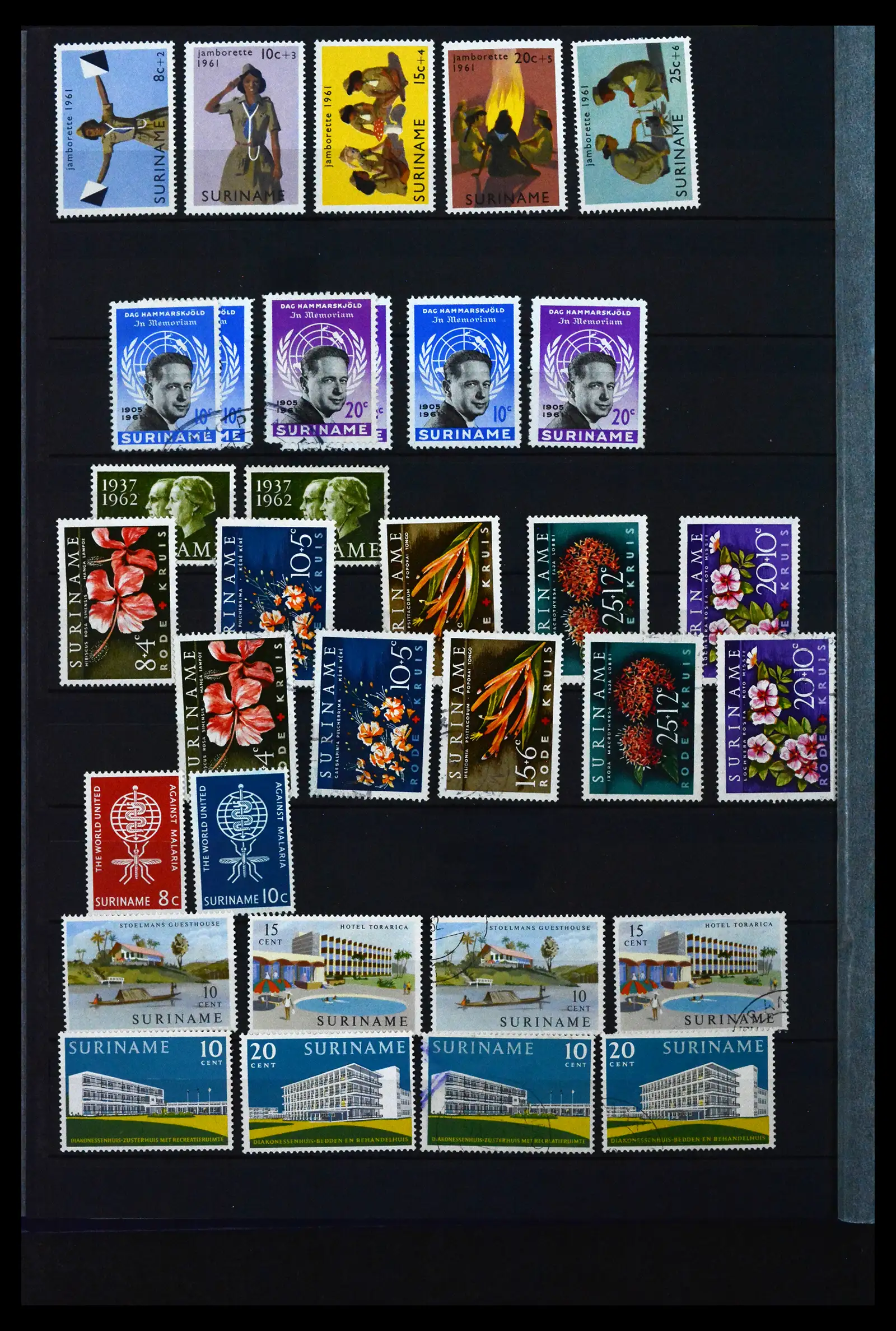 41628 0040 - Postzegelverzameling 41628 Overzee 1864-1975.