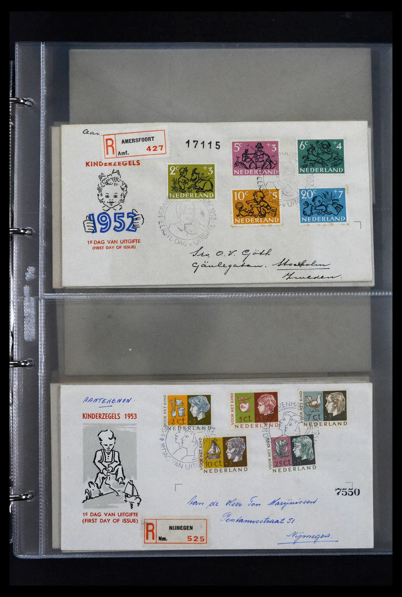 41629 0002 - Stamp collection 41629 Netherlands FDC's 1950-2024.