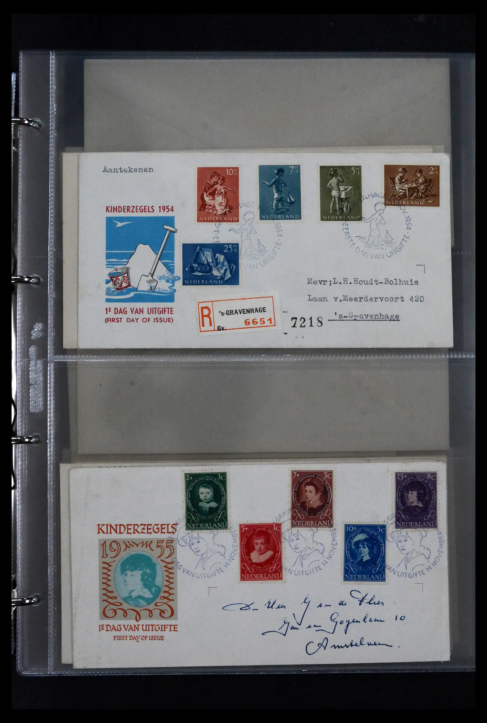 41629 0003 - Stamp collection 41629 Netherlands FDC's 1950-2024.