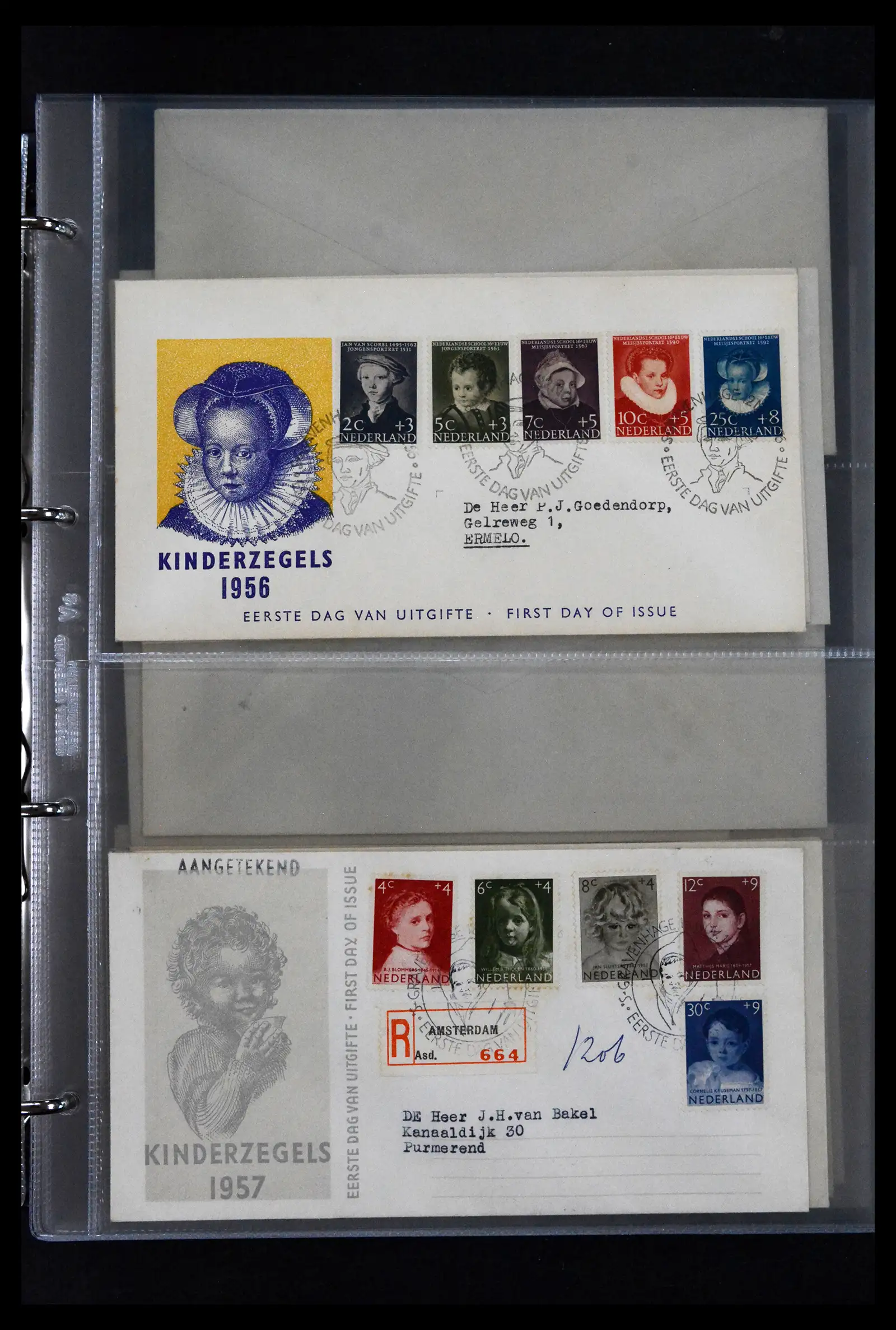 41629 0004 - Stamp collection 41629 Netherlands FDC's 1950-2024.