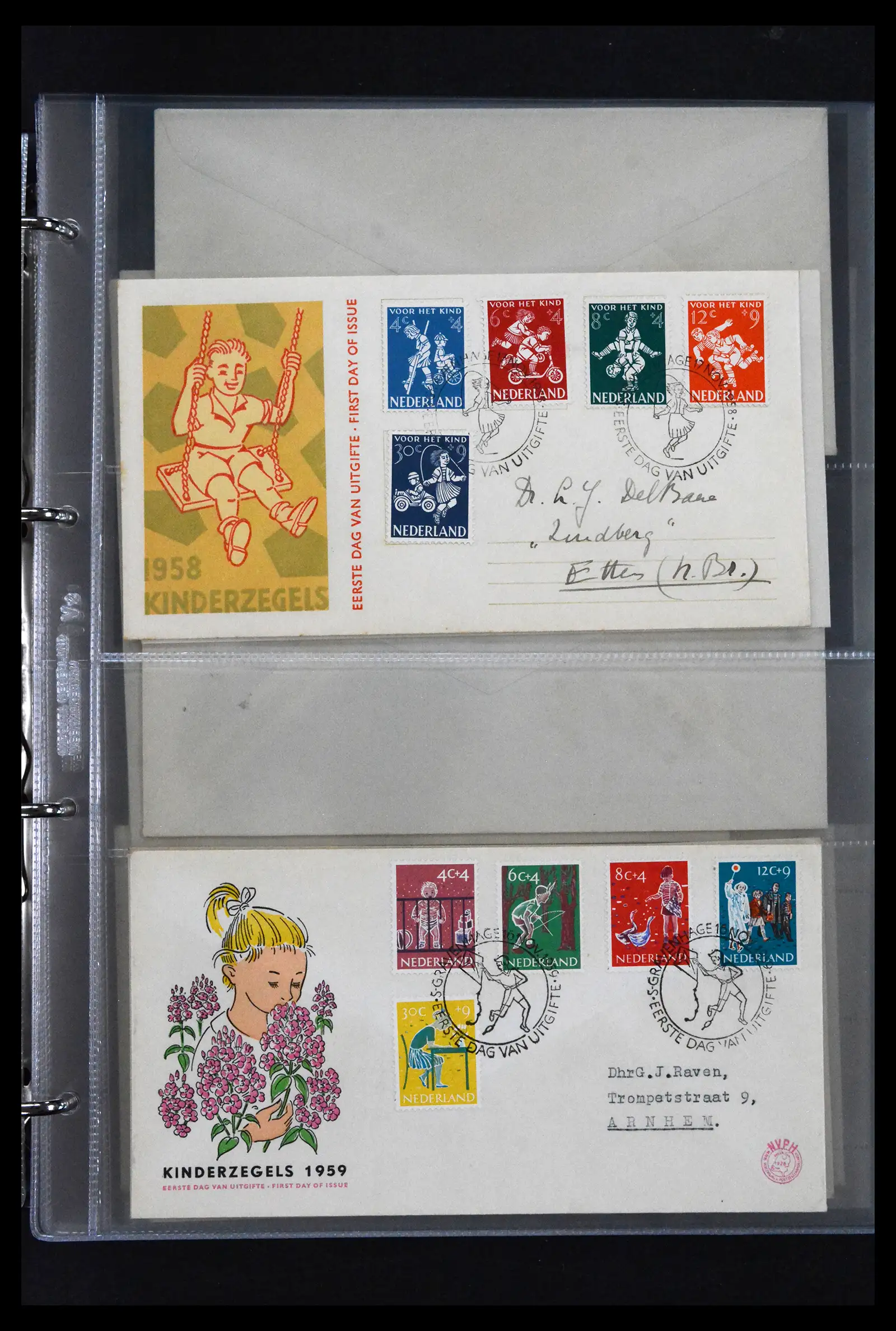 41629 0005 - Stamp collection 41629 Netherlands FDC's 1950-2024.