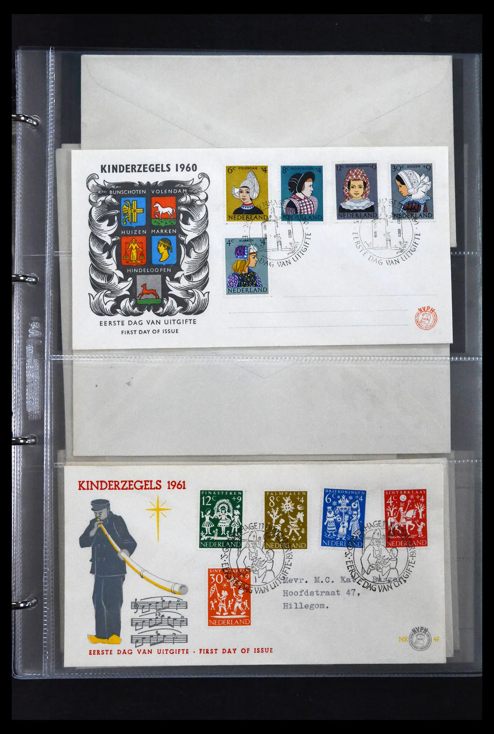 41629 0006 - Stamp collection 41629 Netherlands FDC's 1950-2024.