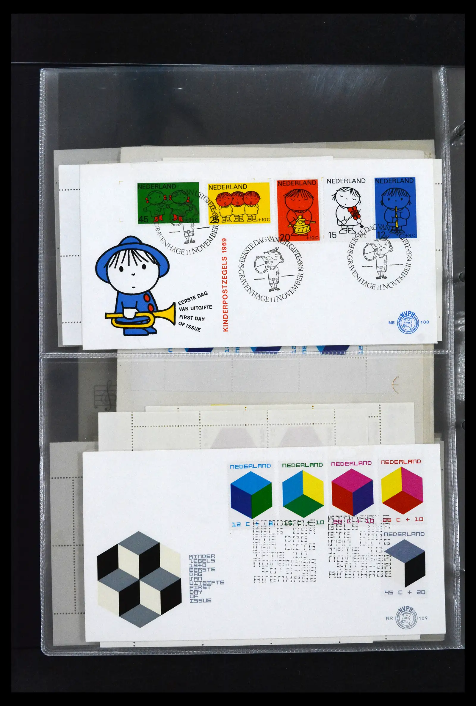 41629 0019 - Stamp collection 41629 Netherlands FDC's 1950-2024.