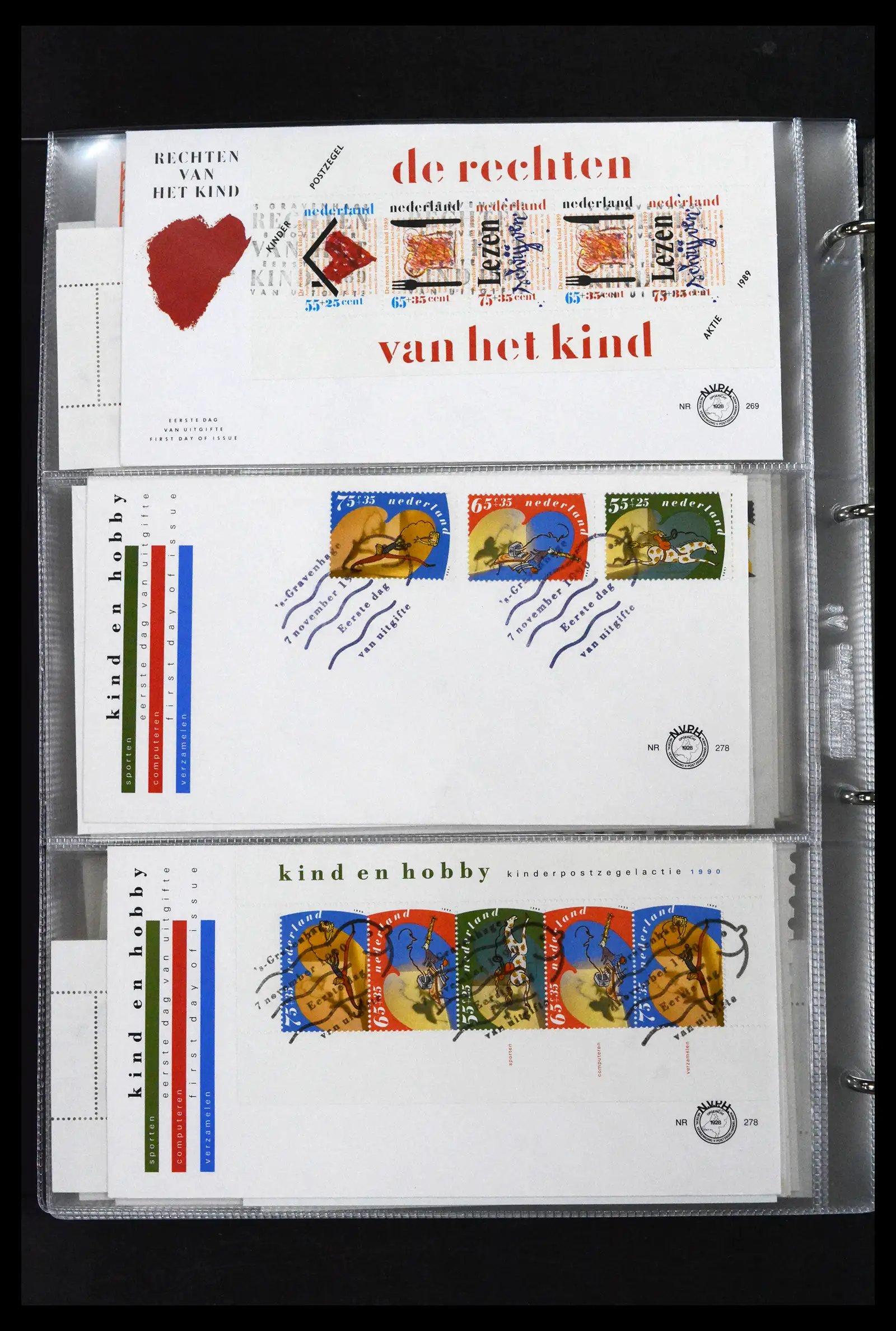 41629 0041 - Stamp collection 41629 Netherlands FDC's 1950-2024.