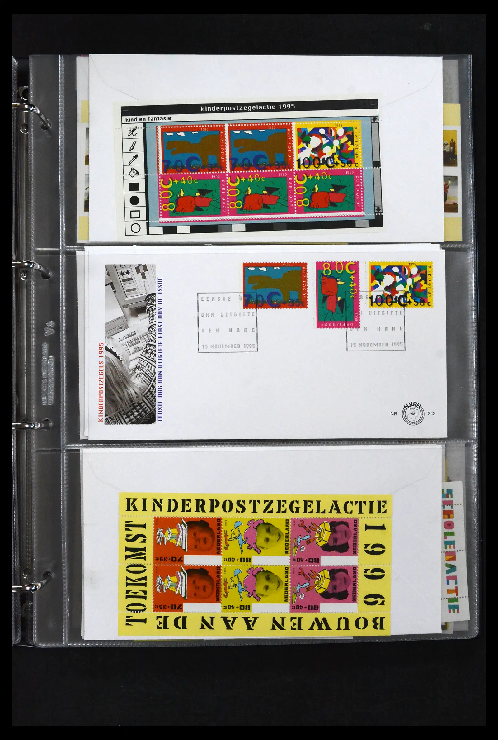 41629 0046 - Stamp collection 41629 Netherlands FDC's 1950-2024.