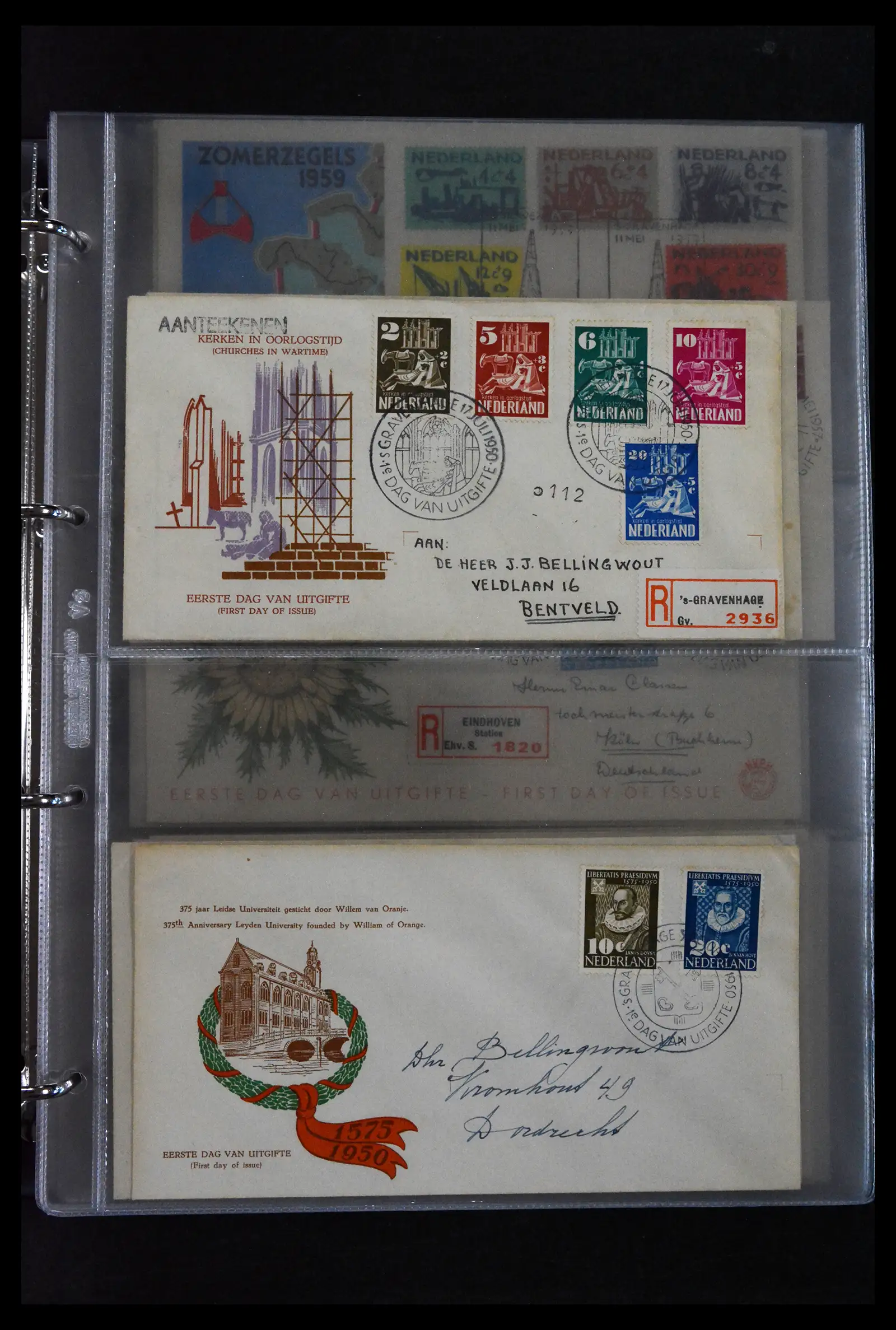 41629 0064 - Stamp collection 41629 Netherlands FDC's 1950-2024.
