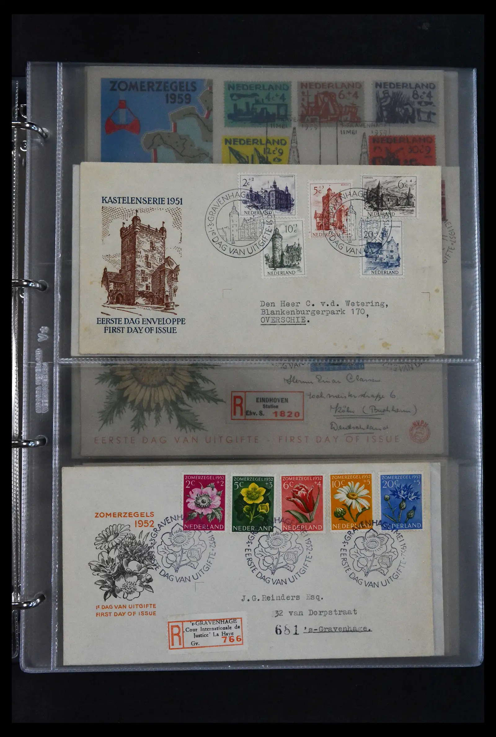 41629 0065 - Stamp collection 41629 Netherlands FDC's 1950-2024.