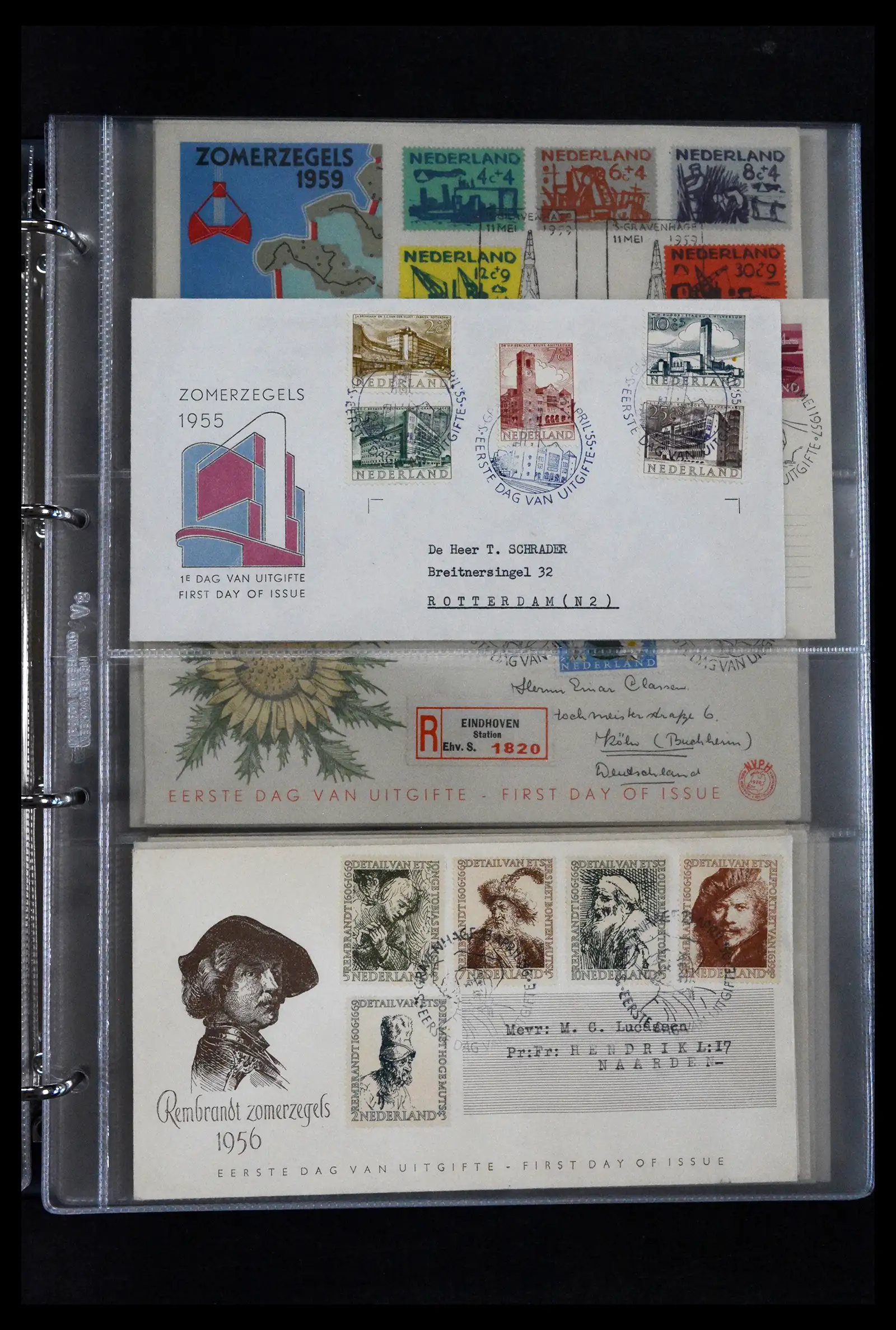41629 0067 - Stamp collection 41629 Netherlands FDC's 1950-2024.