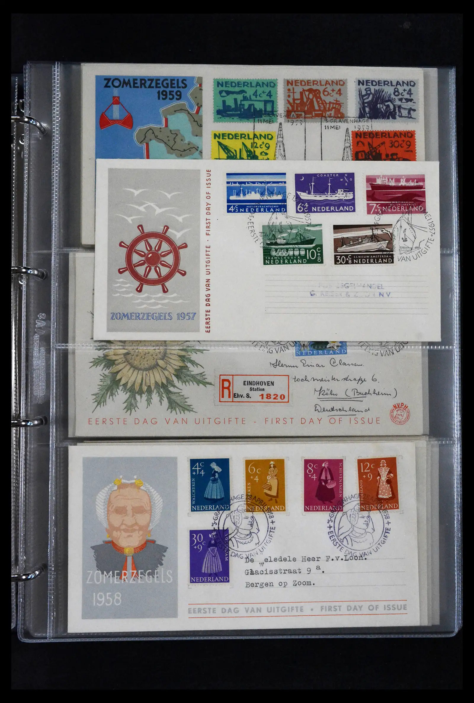 41629 0068 - Stamp collection 41629 Netherlands FDC's 1950-2024.