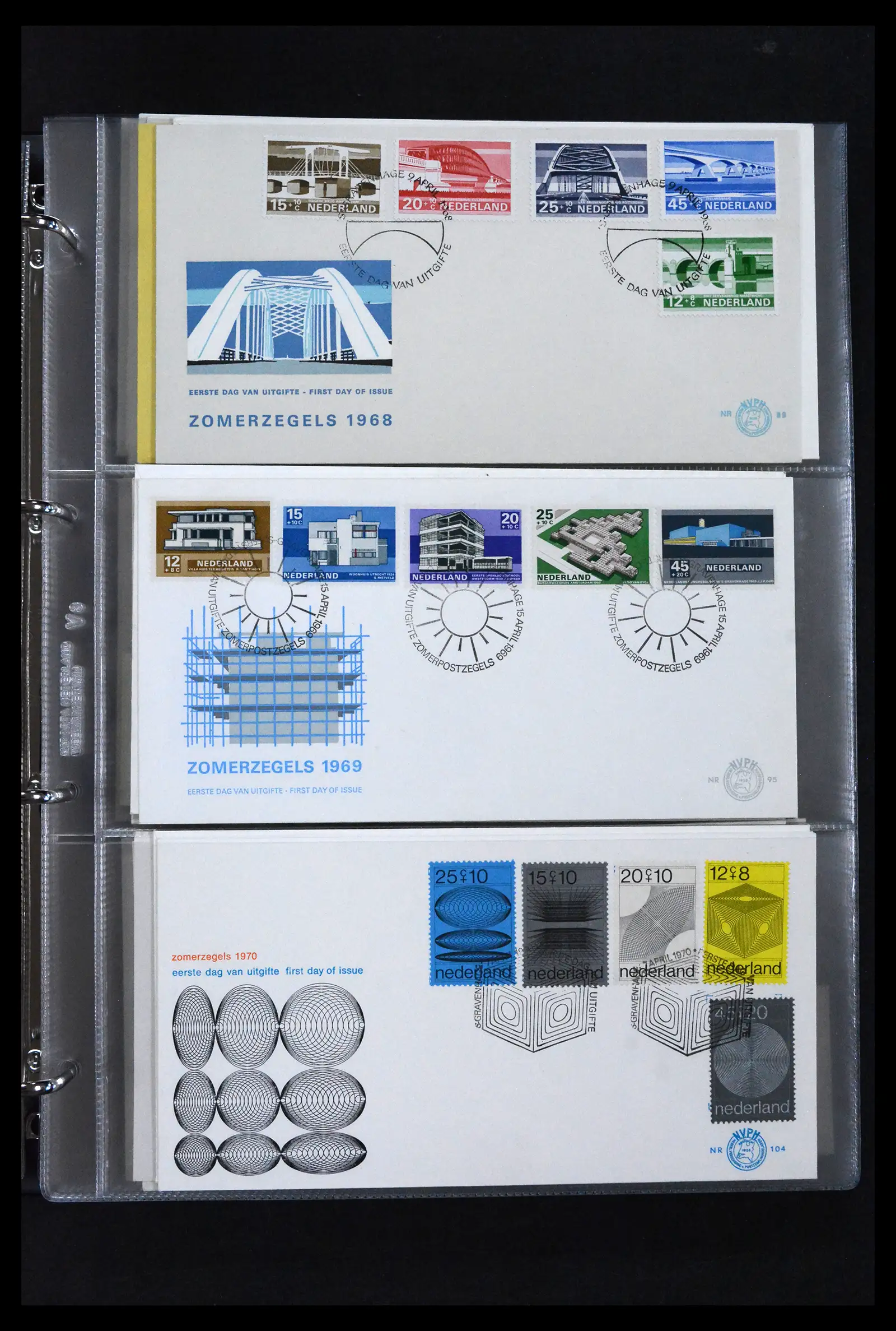 41629 0072 - Stamp collection 41629 Netherlands FDC's 1950-2024.