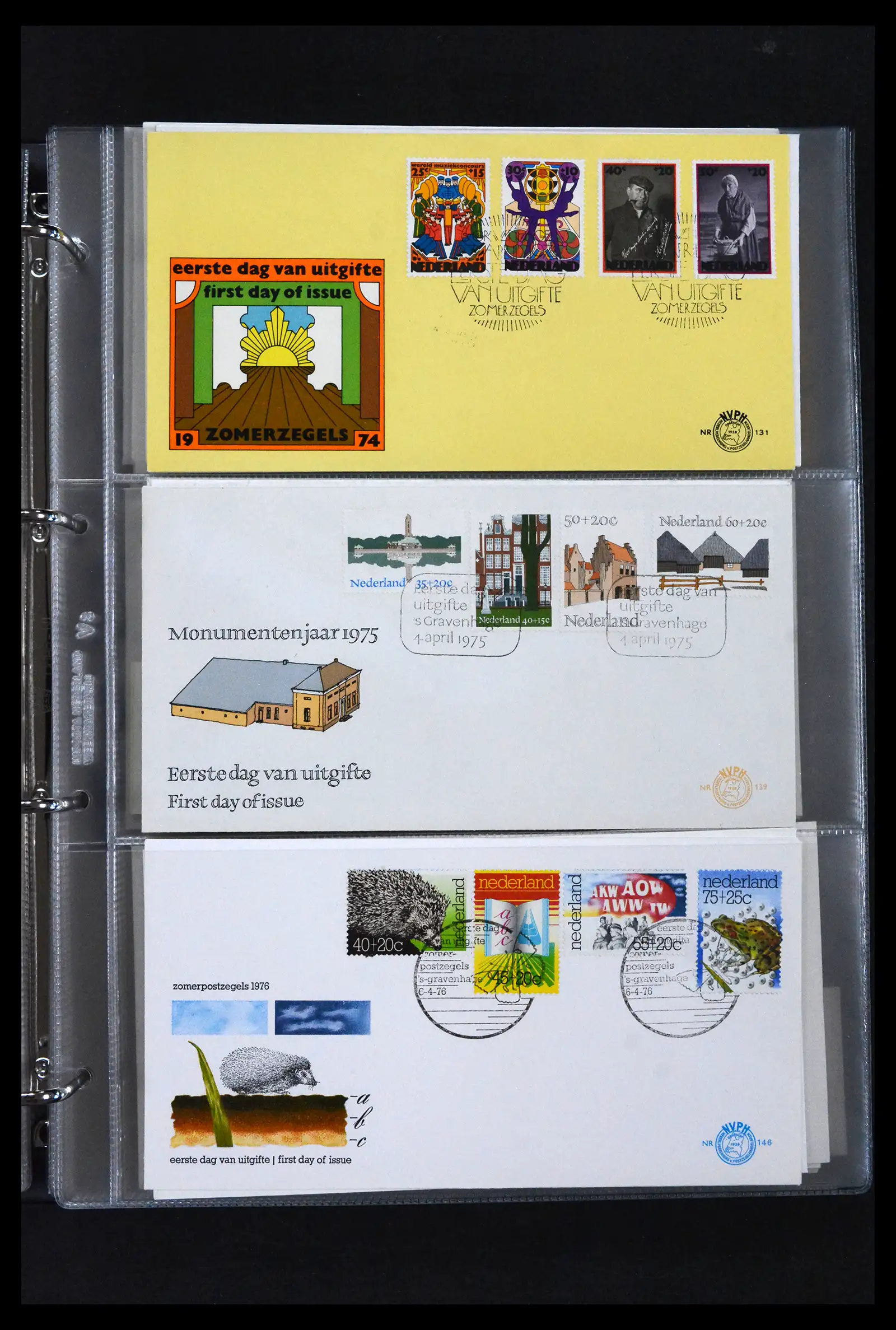 41629 0074 - Stamp collection 41629 Netherlands FDC's 1950-2024.