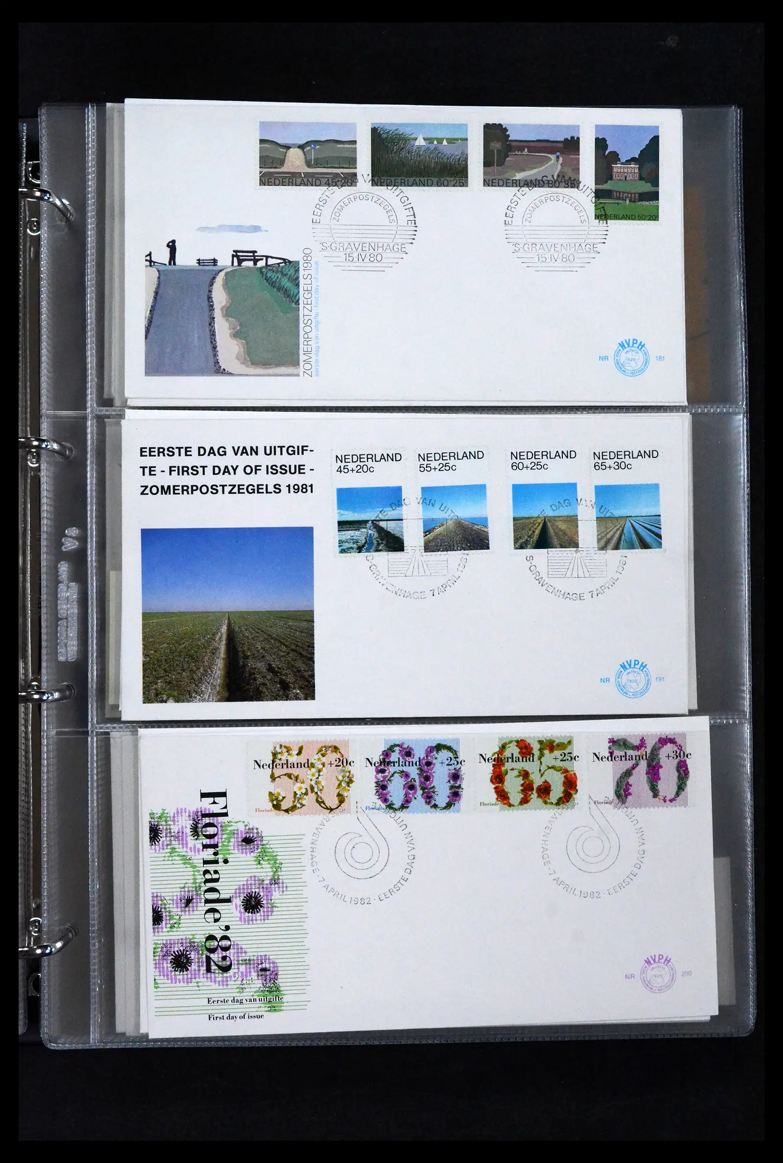 41629 0076 - Stamp collection 41629 Netherlands FDC's 1950-2024.