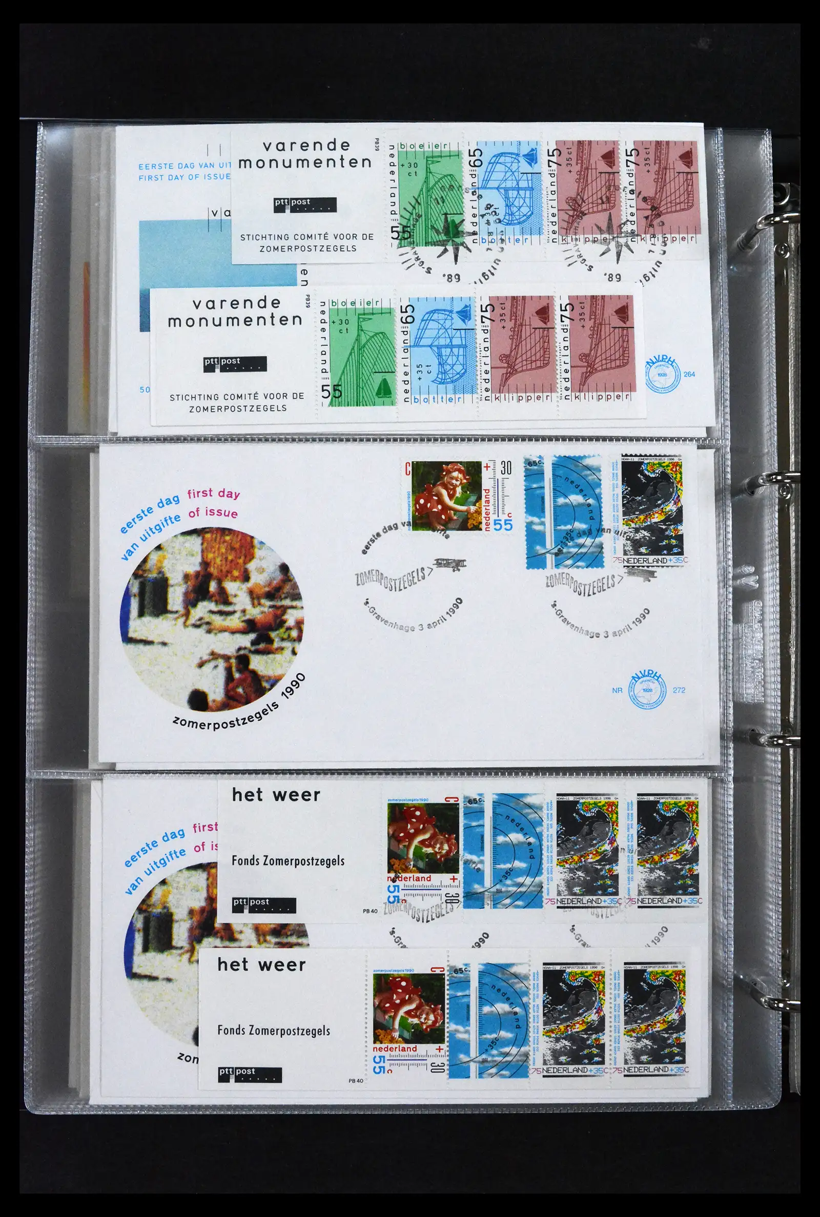 41629 0082 - Stamp collection 41629 Netherlands FDC's 1950-2024.