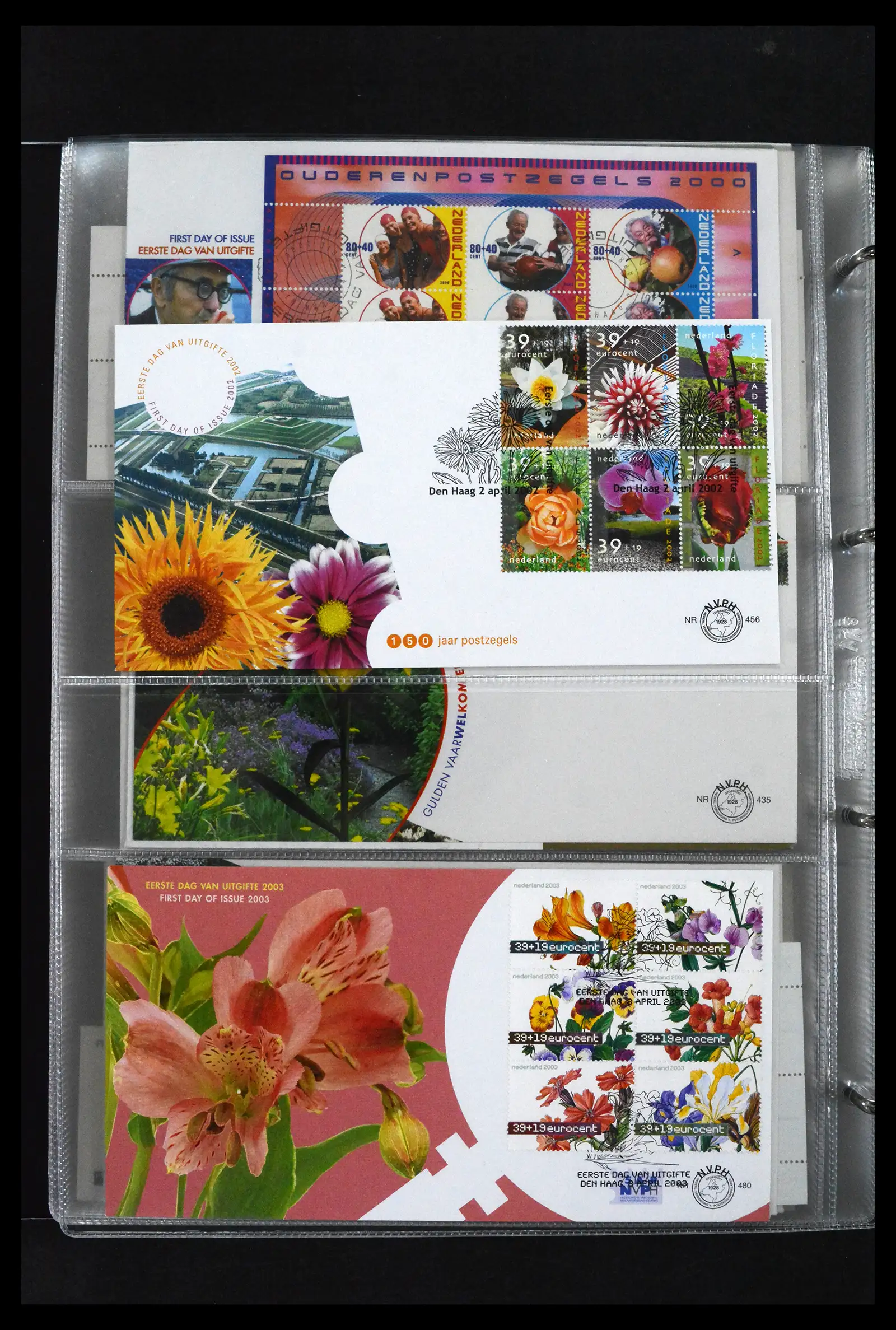 41629 0093 - Stamp collection 41629 Netherlands FDC's 1950-2024.