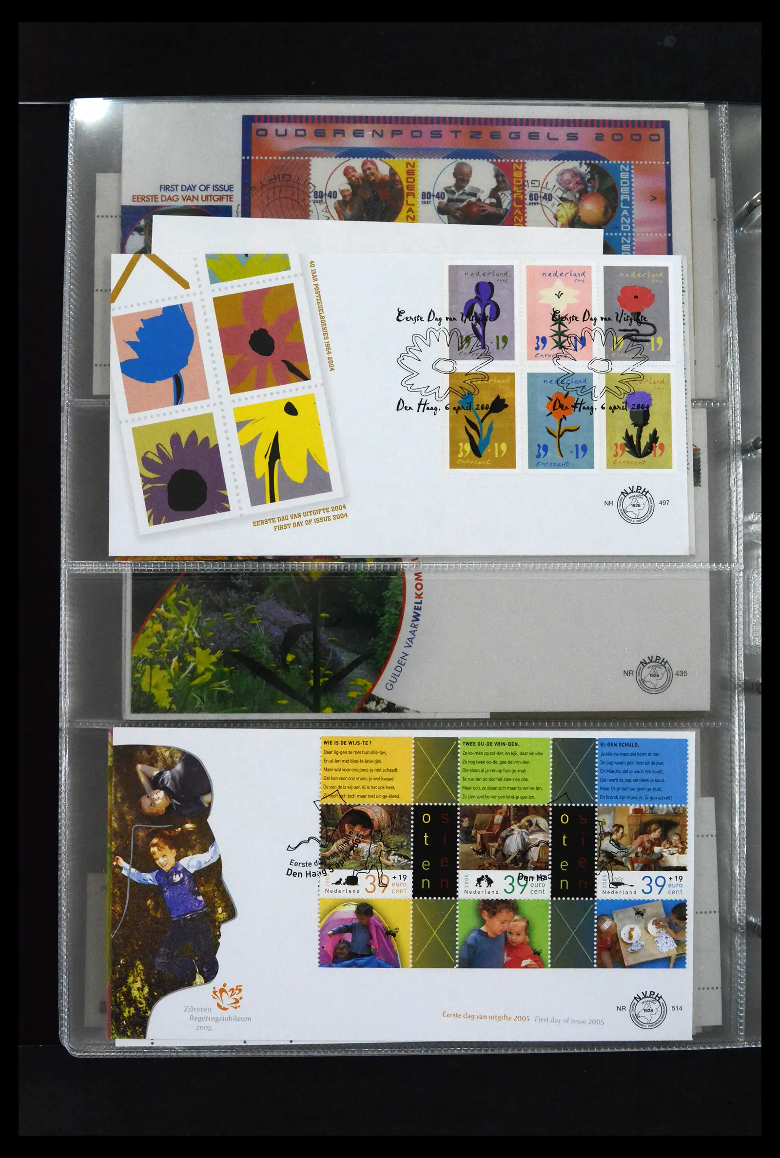 41629 0095 - Stamp collection 41629 Netherlands FDC's 1950-2024.