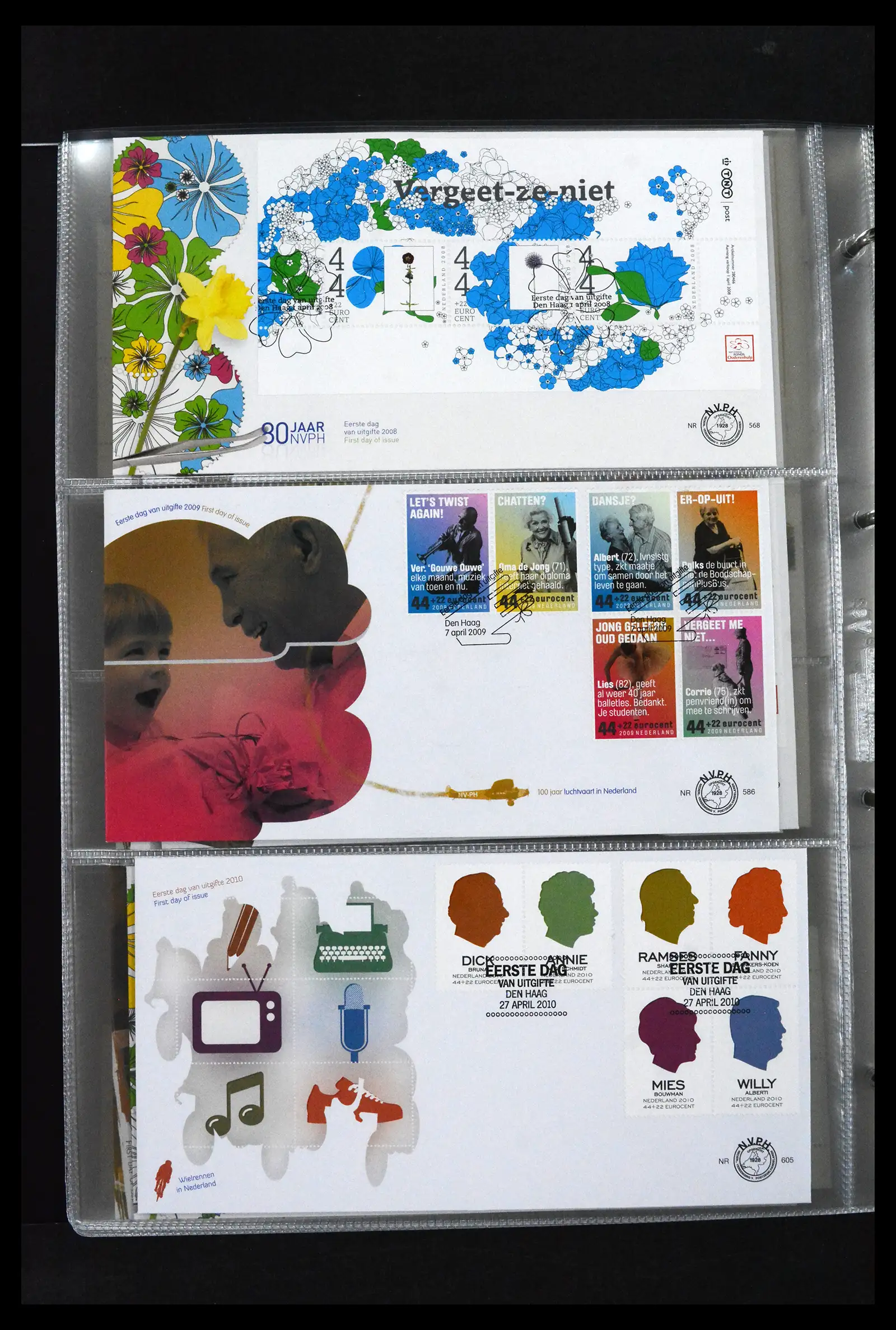 41629 0099 - Stamp collection 41629 Netherlands FDC's 1950-2024.