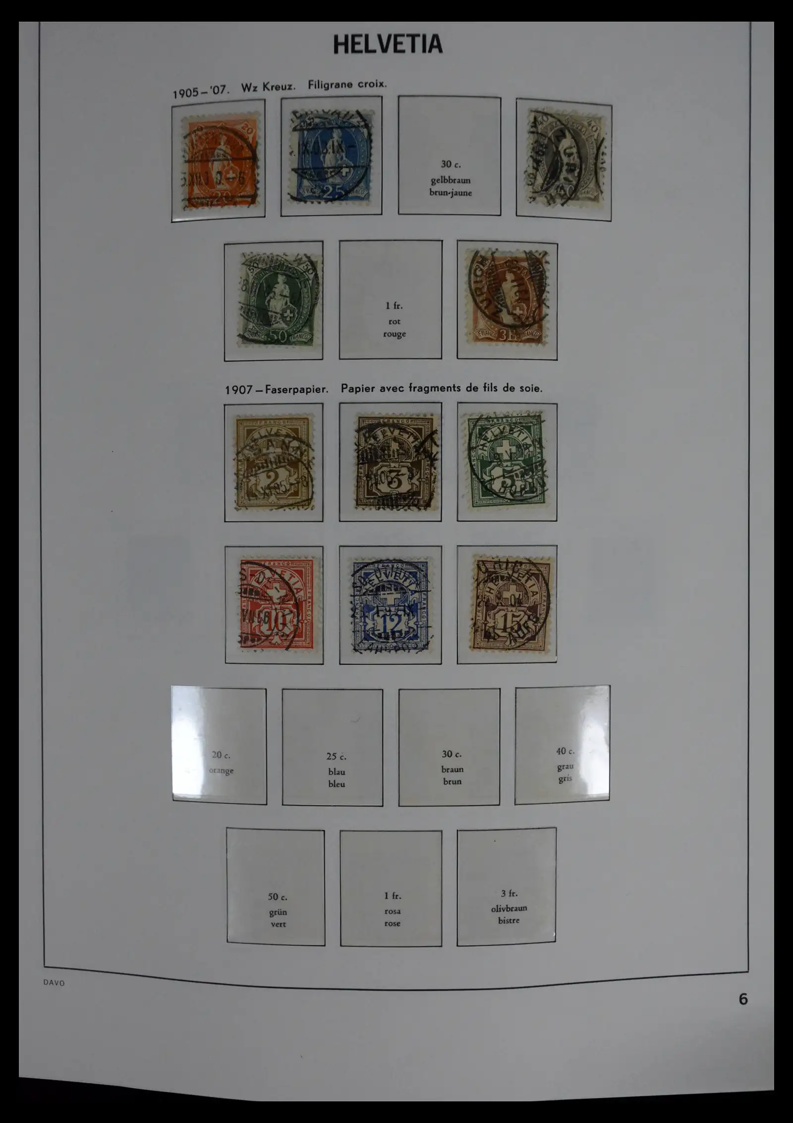 41630 0006 - Stamp collection 41630 Switzerland 1850-1969.