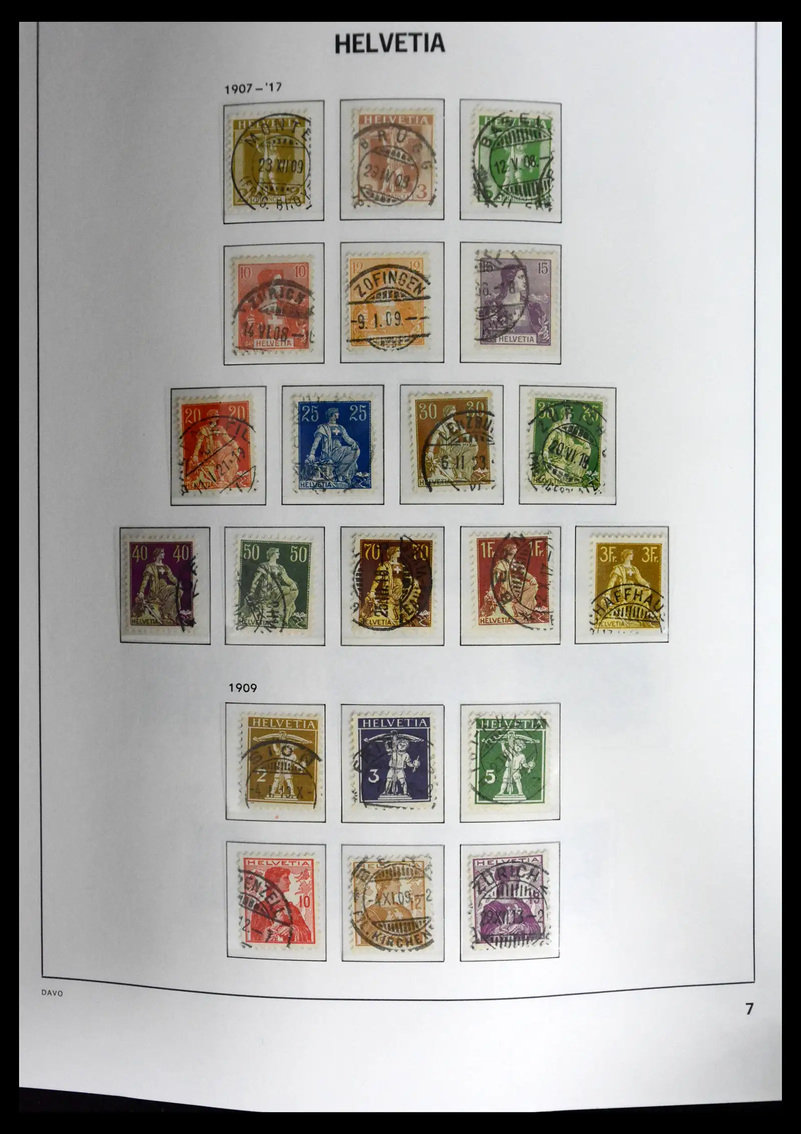 41630 0007 - Stamp collection 41630 Switzerland 1850-1969.