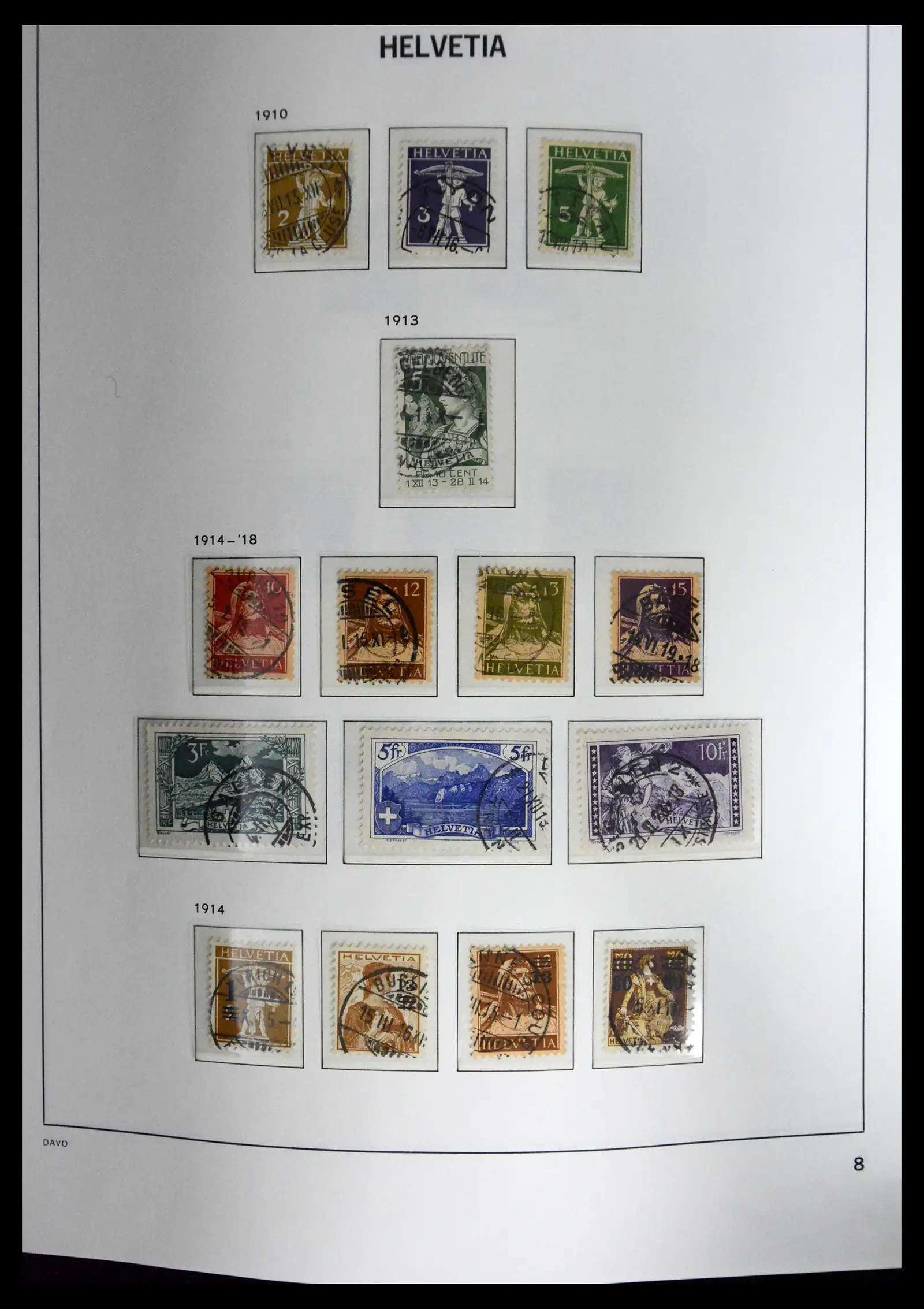 41630 0008 - Stamp collection 41630 Switzerland 1850-1969.