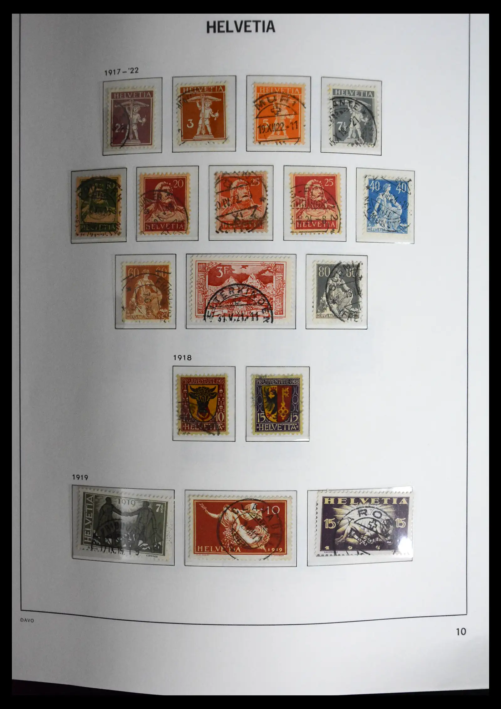 41630 0010 - Stamp collection 41630 Switzerland 1850-1969.