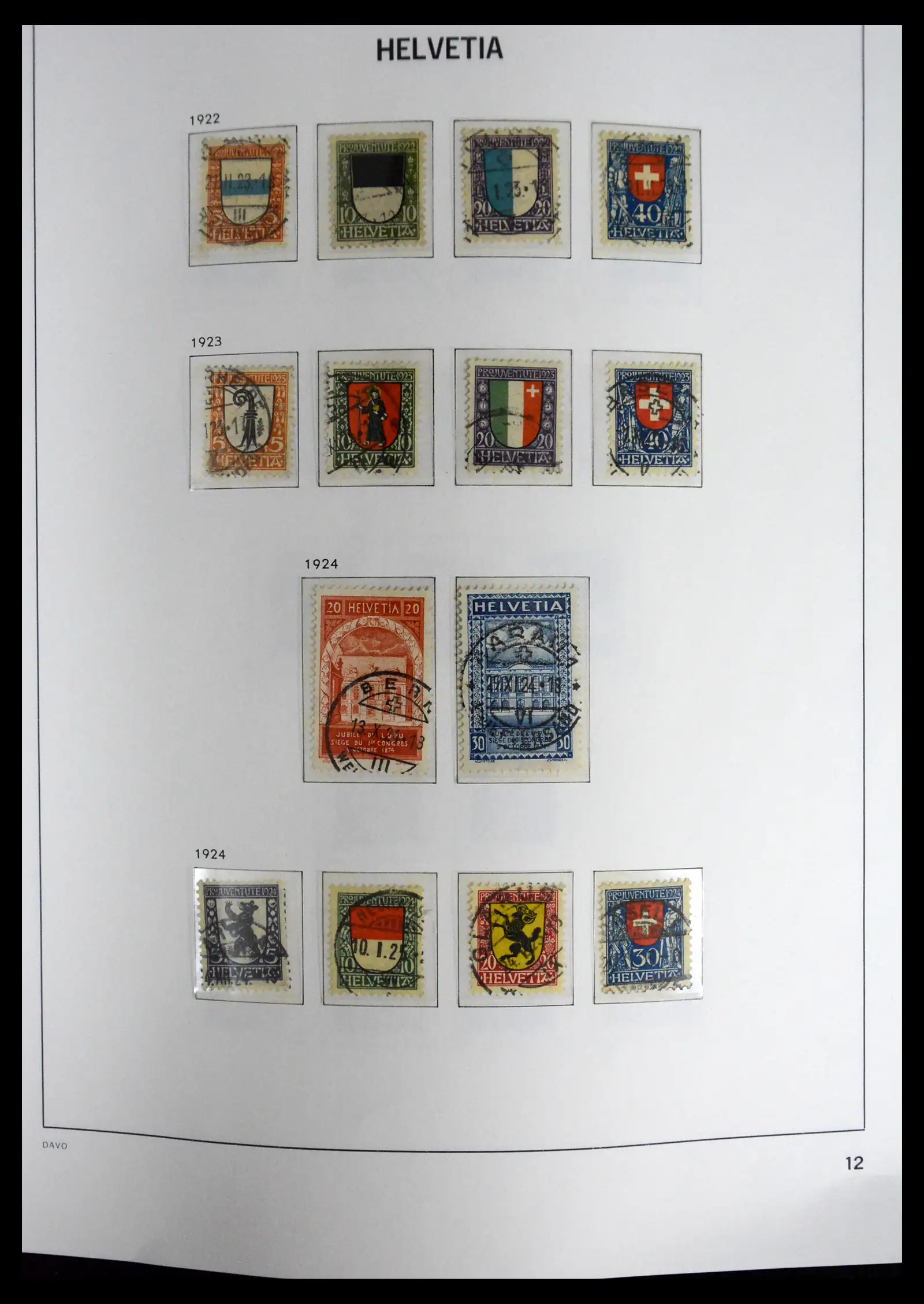 41630 0012 - Stamp collection 41630 Switzerland 1850-1969.