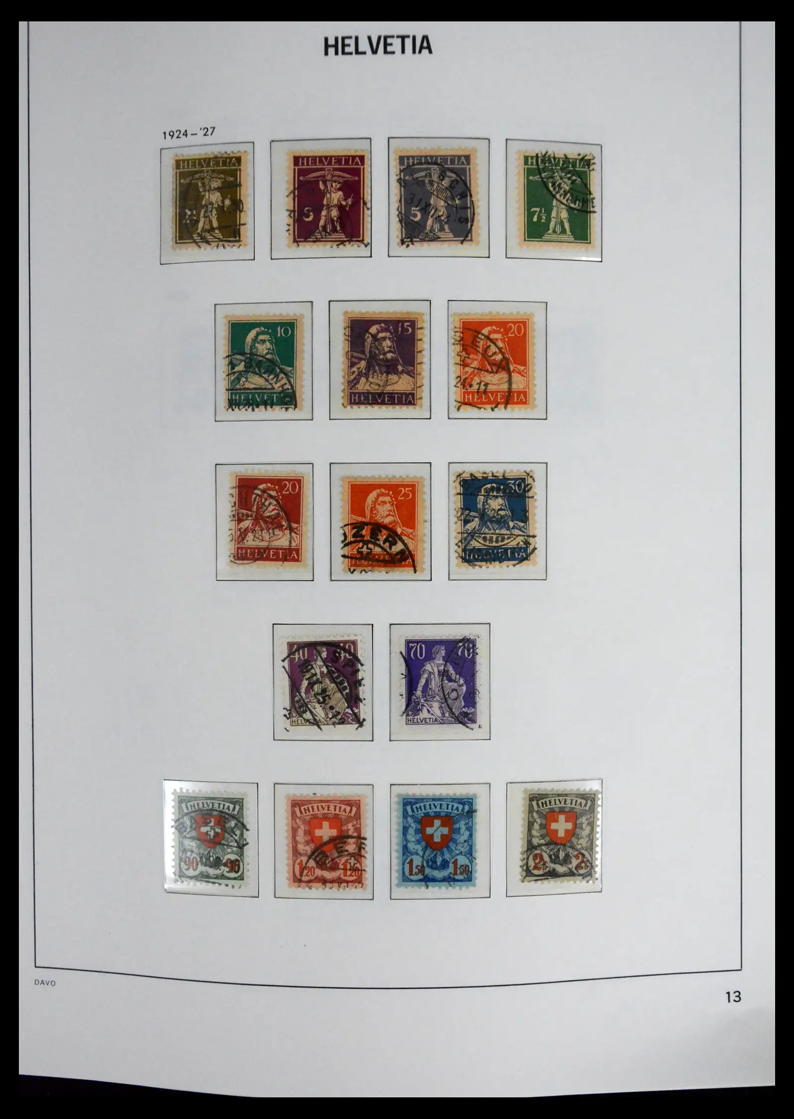 41630 0013 - Stamp collection 41630 Switzerland 1850-1969.