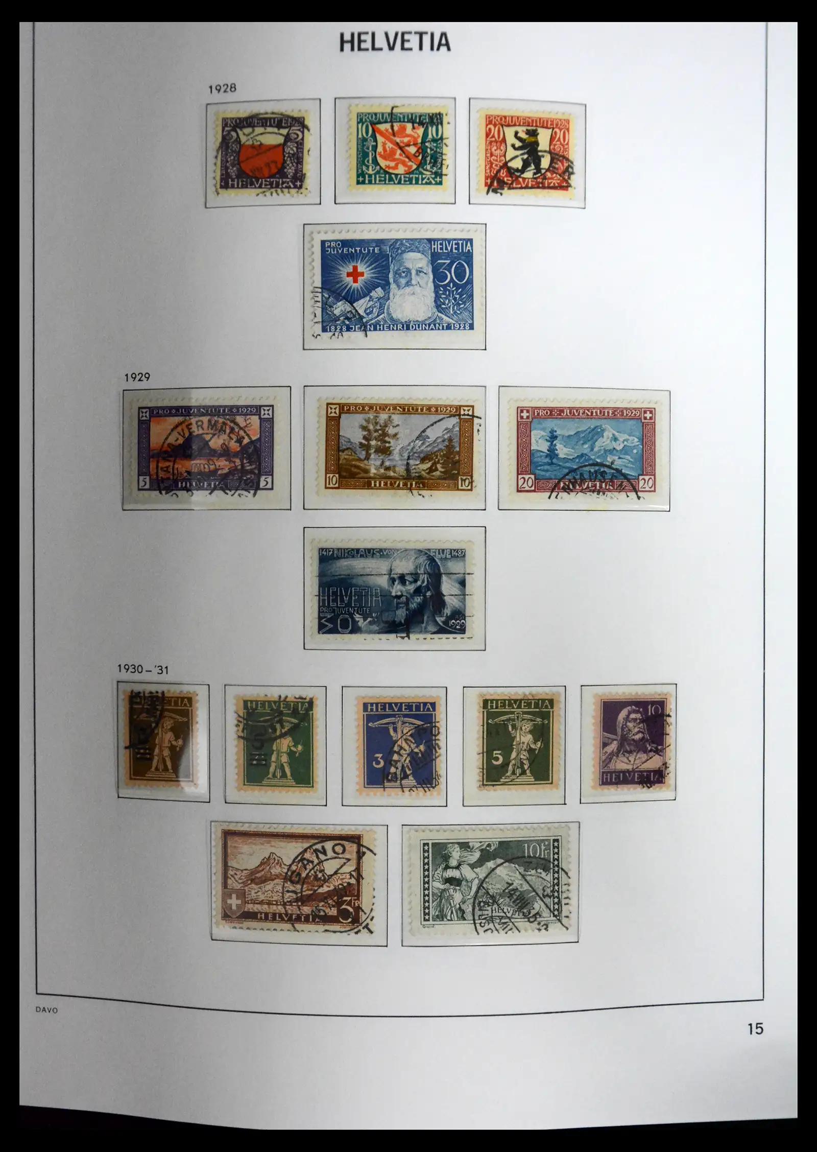 41630 0015 - Stamp collection 41630 Switzerland 1850-1969.