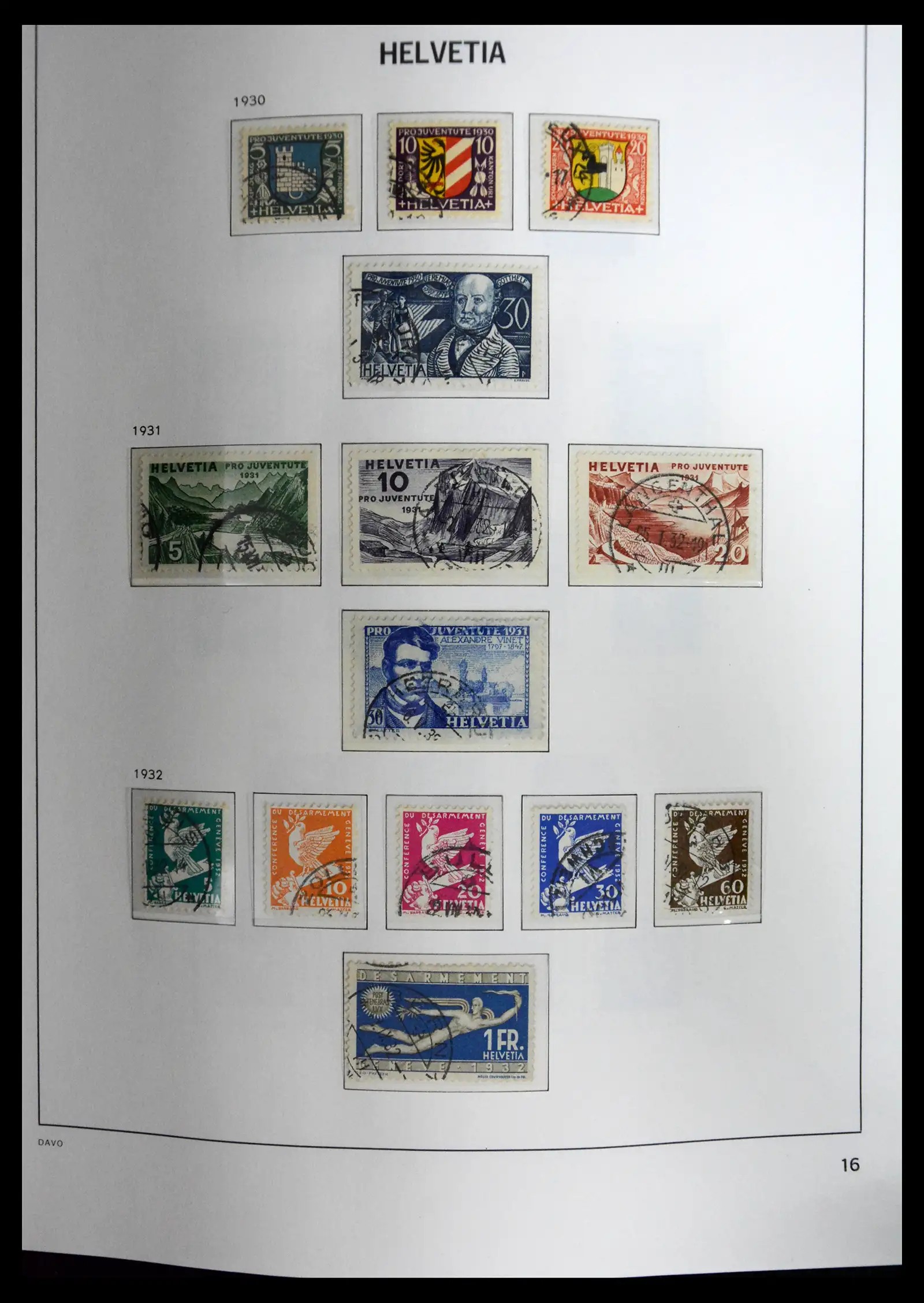 41630 0016 - Stamp collection 41630 Switzerland 1850-1969.