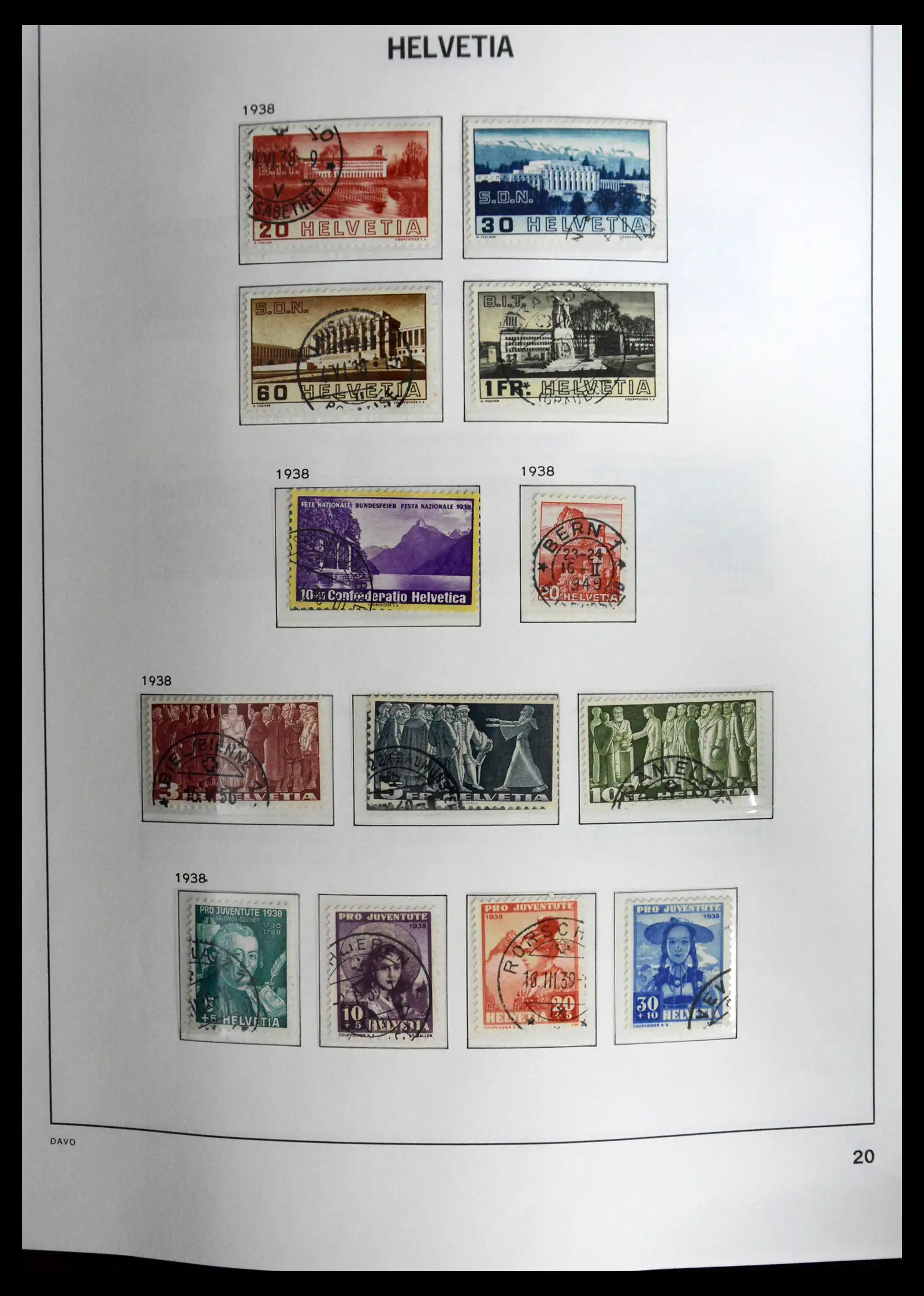 41630 0020 - Stamp collection 41630 Switzerland 1850-1969.