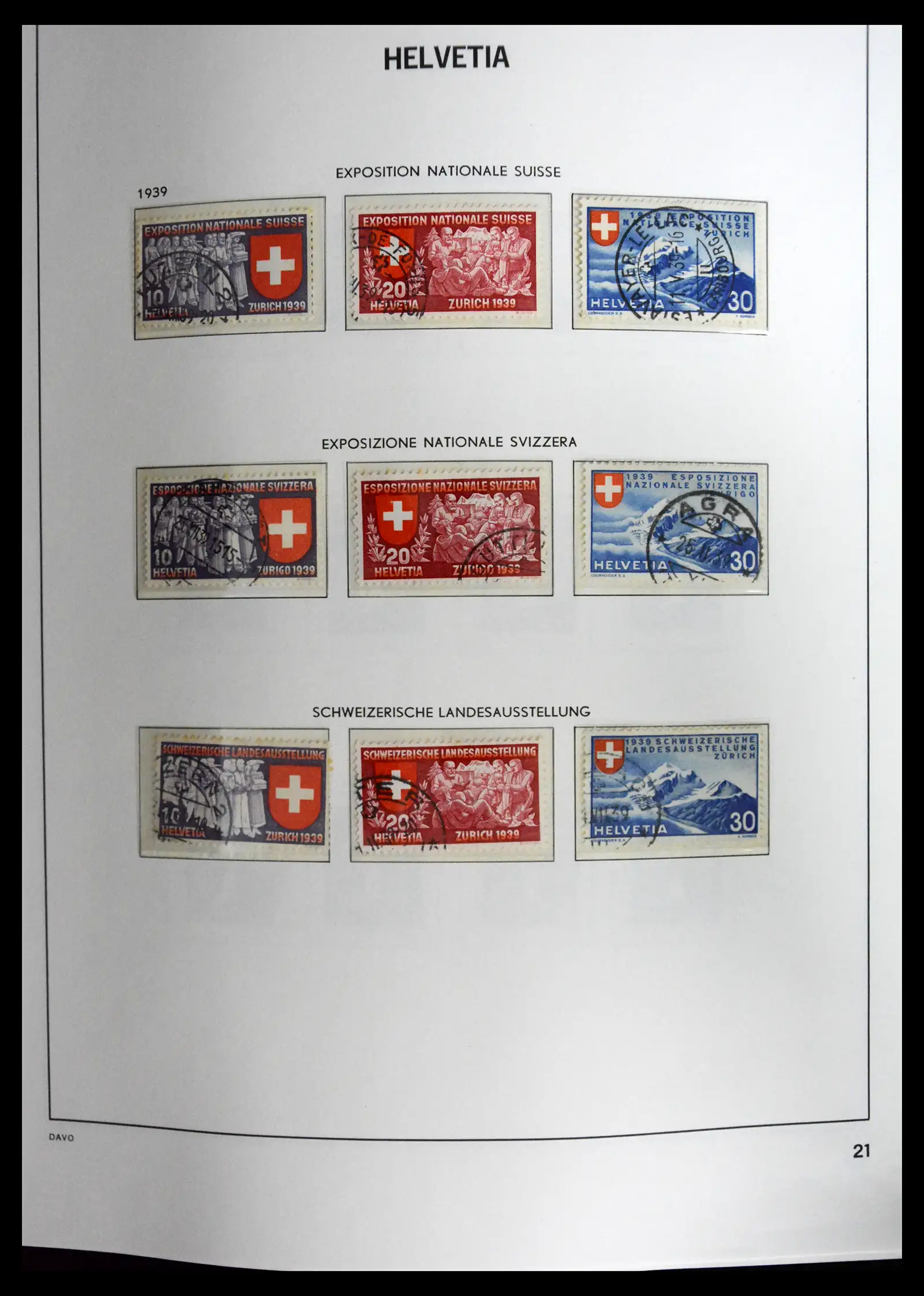 41630 0021 - Stamp collection 41630 Switzerland 1850-1969.