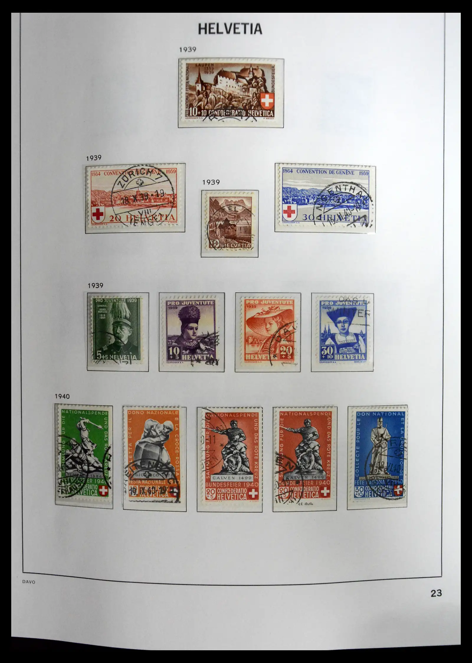 41630 0023 - Stamp collection 41630 Switzerland 1850-1969.