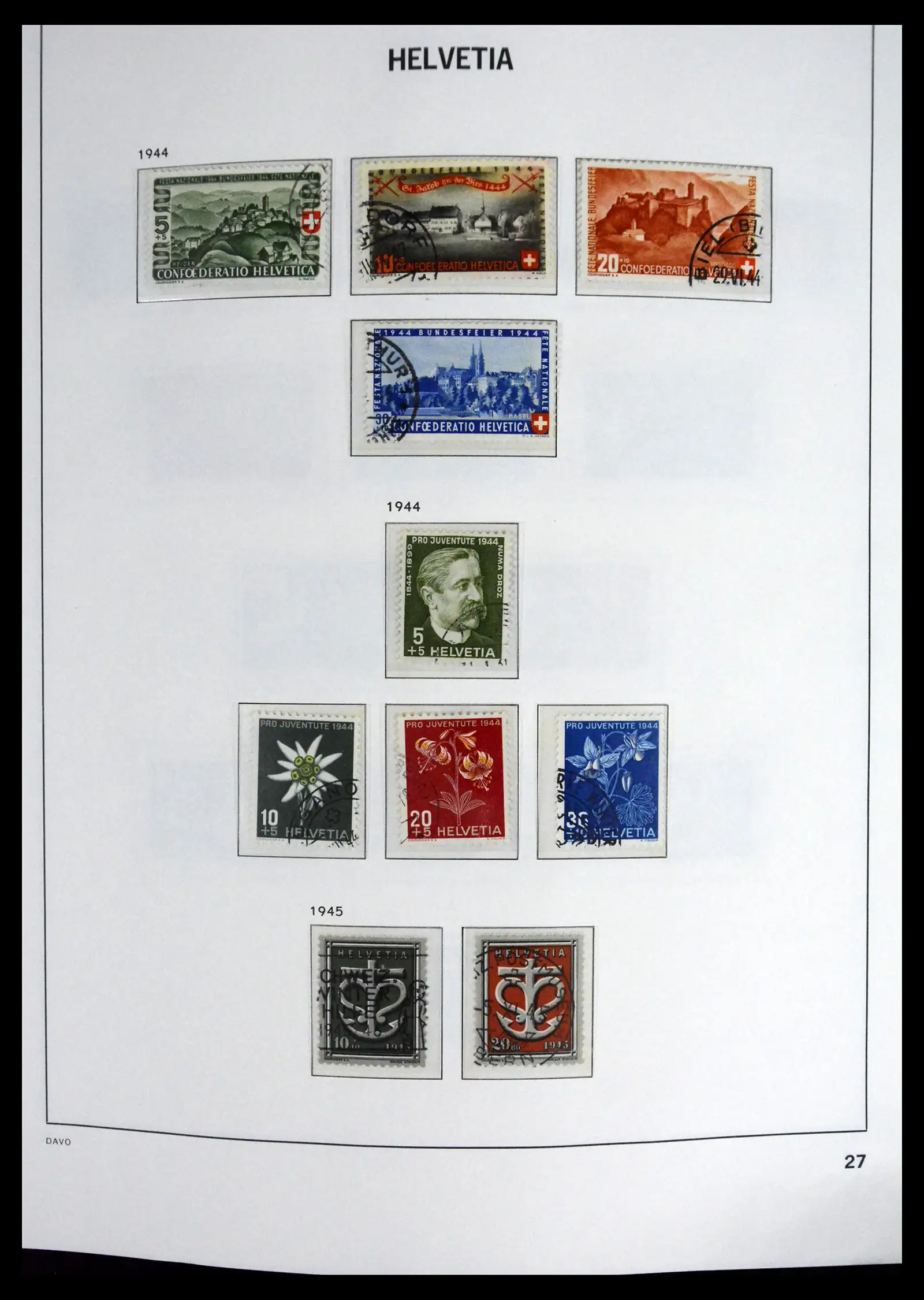 41630 0027 - Stamp collection 41630 Switzerland 1850-1969.