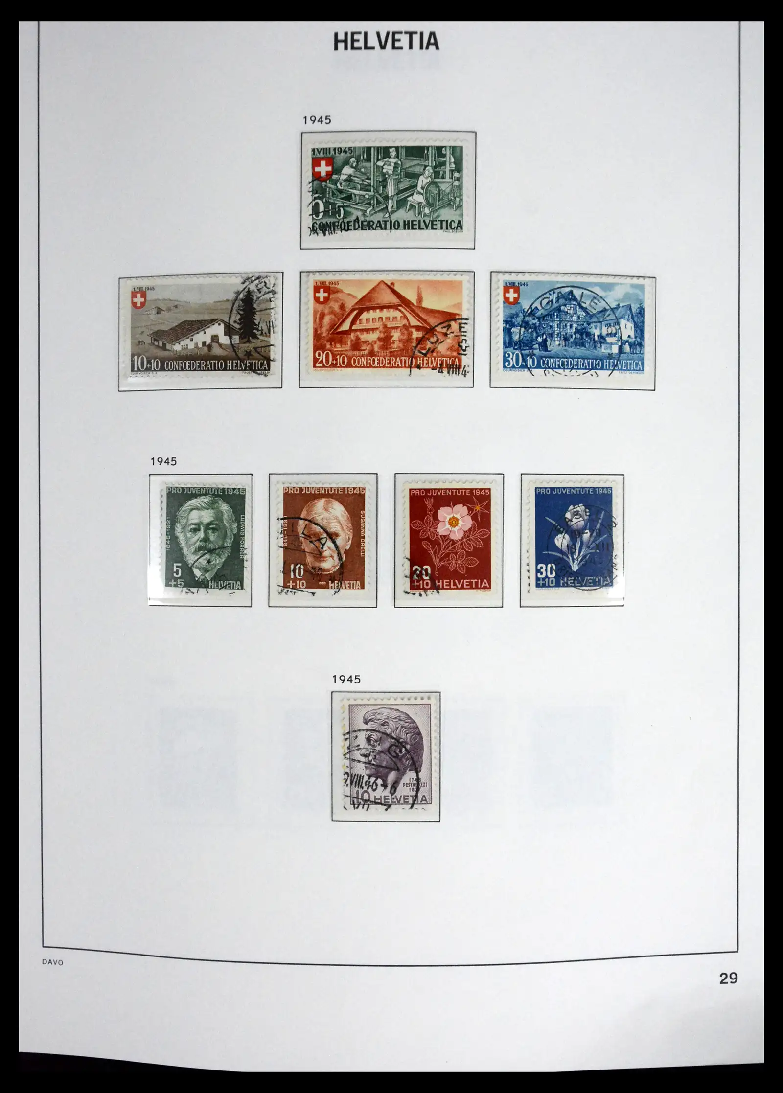41630 0029 - Stamp collection 41630 Switzerland 1850-1969.