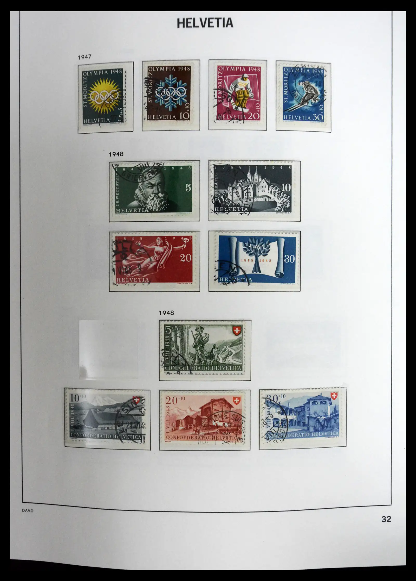 41630 0032 - Stamp collection 41630 Switzerland 1850-1969.