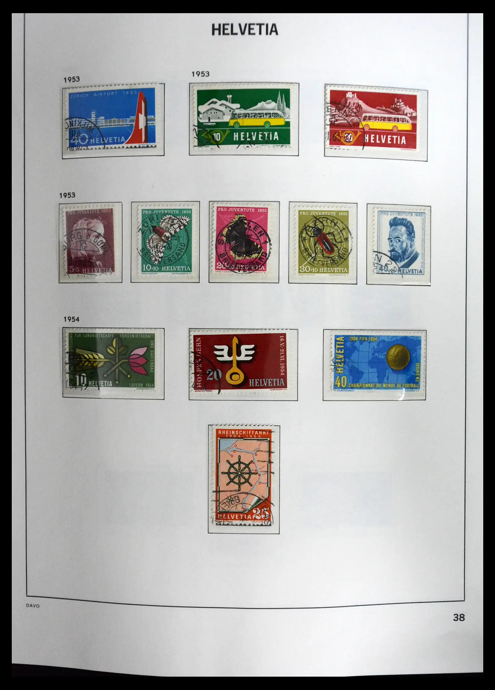 41630 0038 - Stamp collection 41630 Switzerland 1850-1969.
