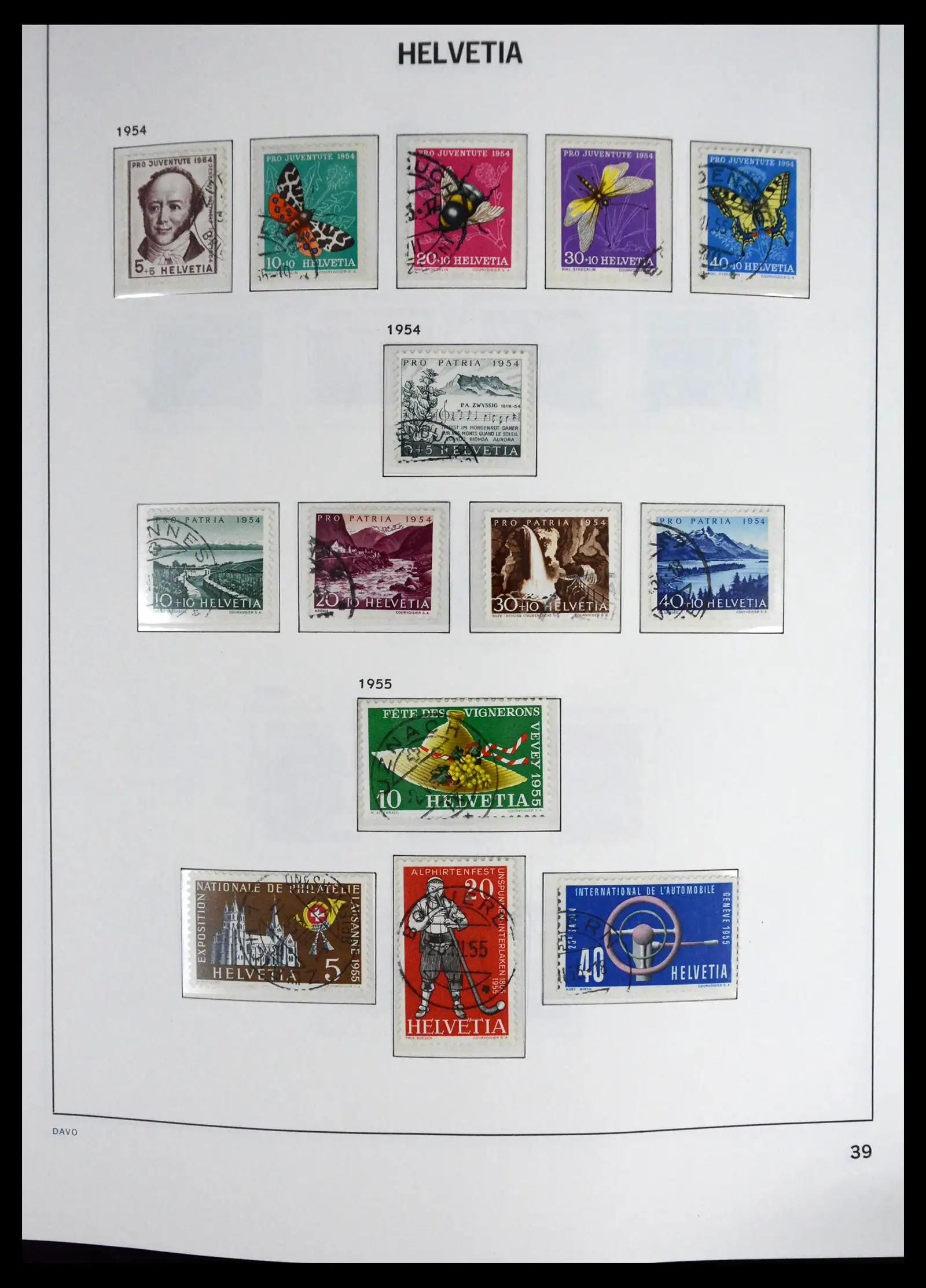 41630 0039 - Stamp collection 41630 Switzerland 1850-1969.