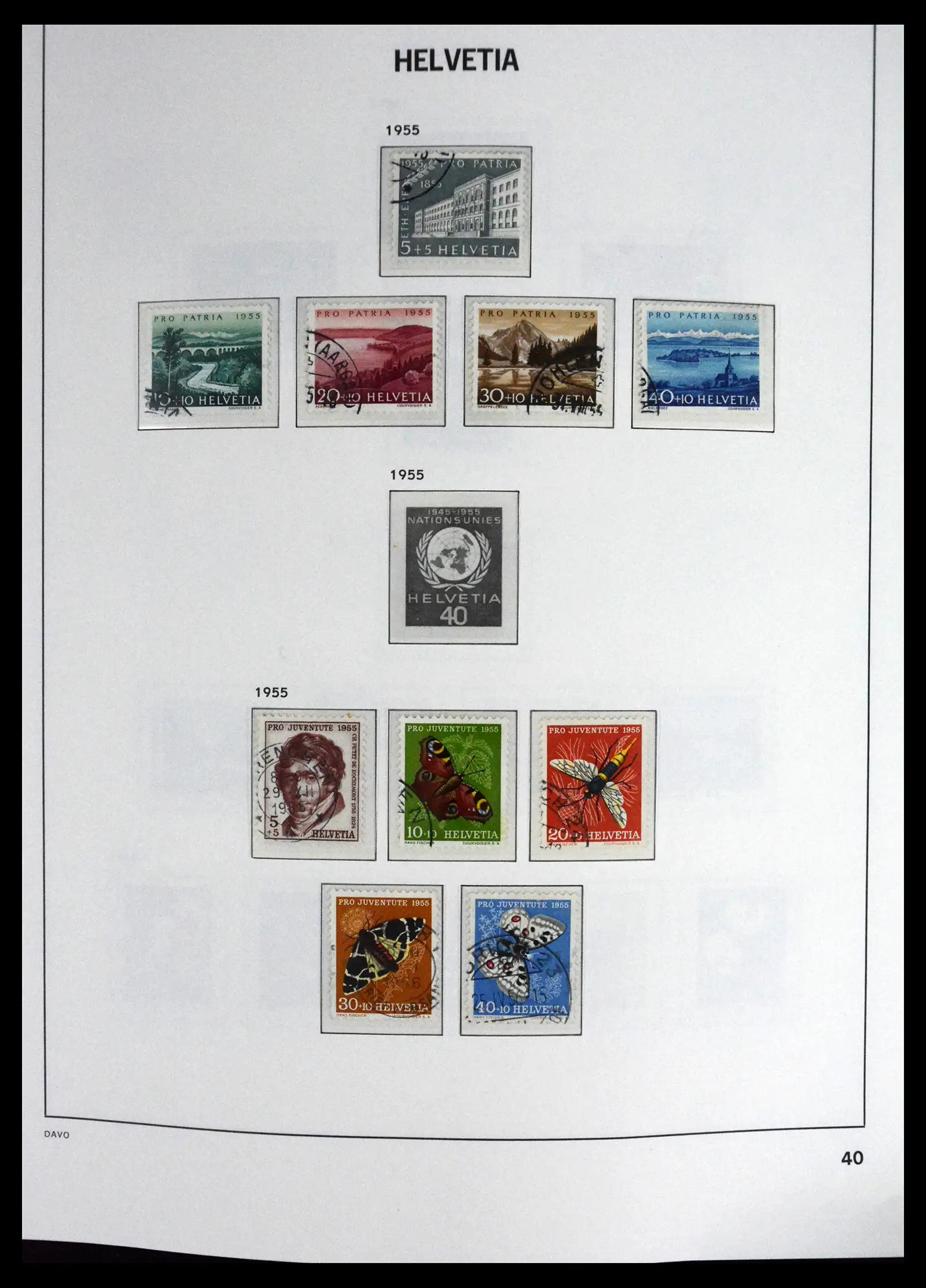 41630 0040 - Stamp collection 41630 Switzerland 1850-1969.